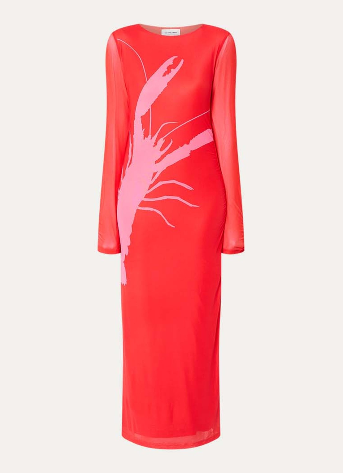 Fabienne Chapot Sionara maxi jurk met print - voorkant 3 rood