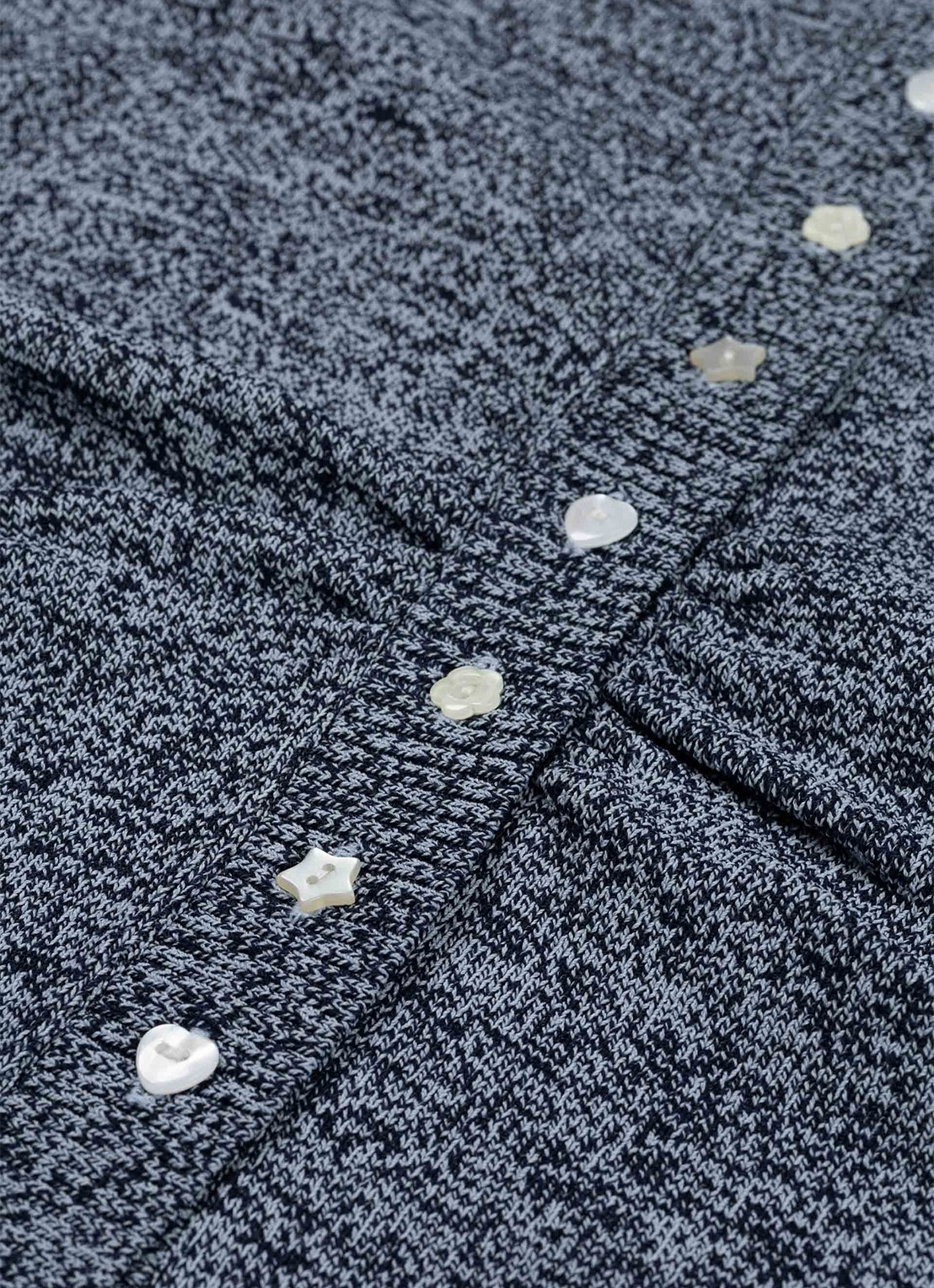 Fabienne Chapot Tilda fijngebreid vest met kraag - detail 3 donkerblauw