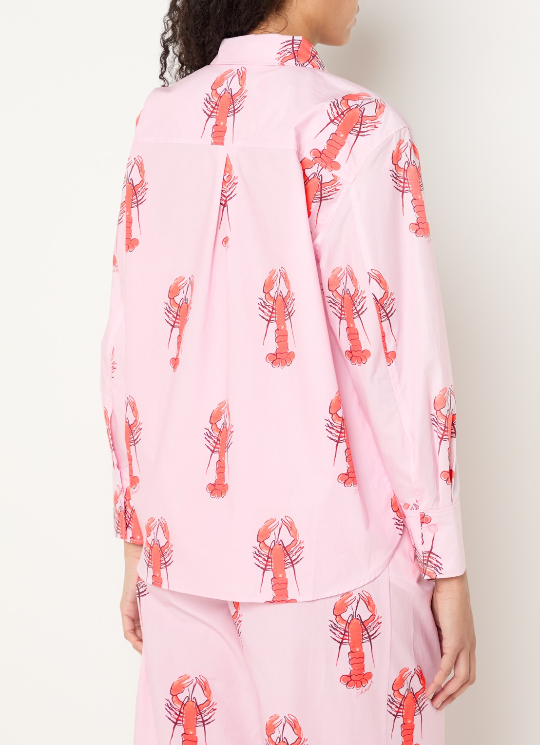 Fabienne Chapot Tony blouse met print - achterkant roze