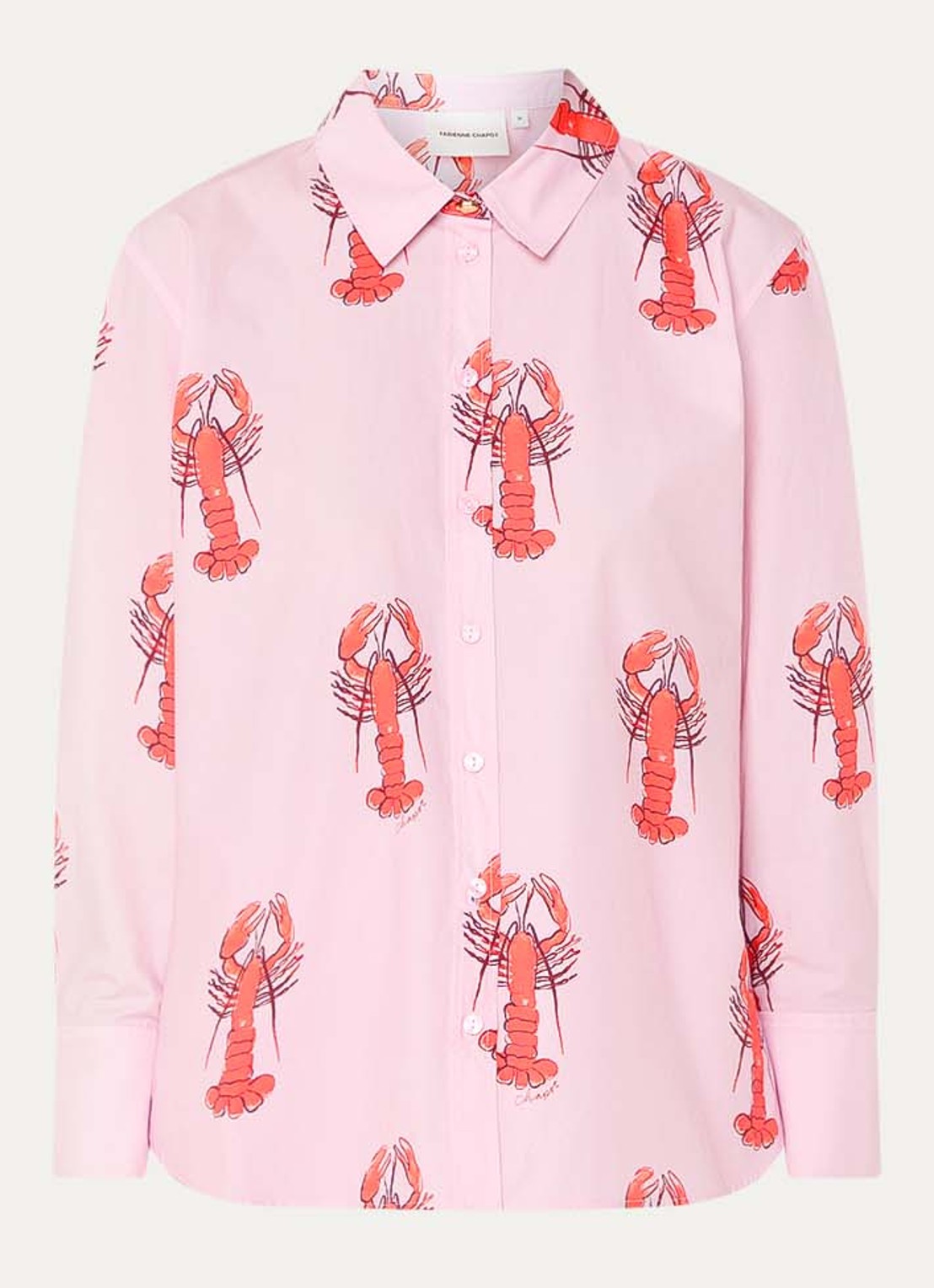 Fabienne Chapot Tony blouse met print - voorkant 2 roze