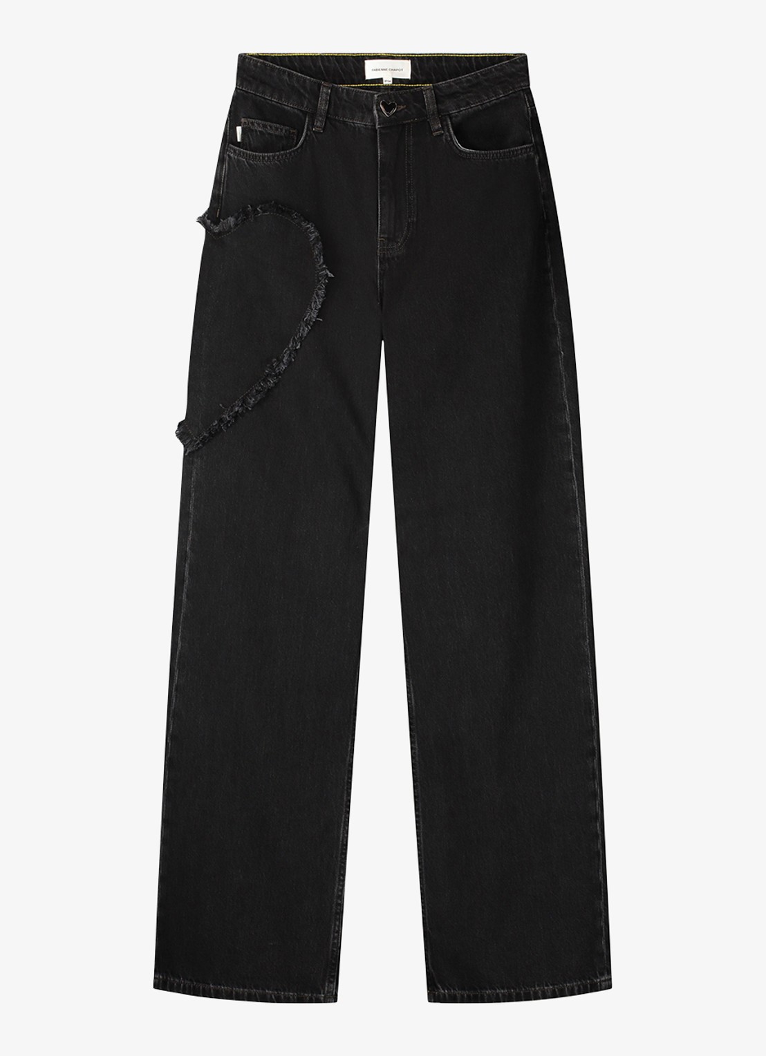 Fabienne Chapot Zoe high waist boyfriend jeans - voorkant 2 donkergrijs