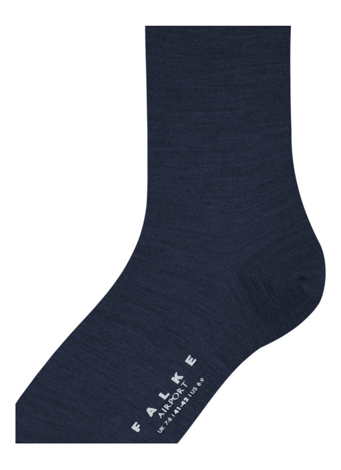 Falke Airport kniekousen in uni - detail 3 donkerblauw