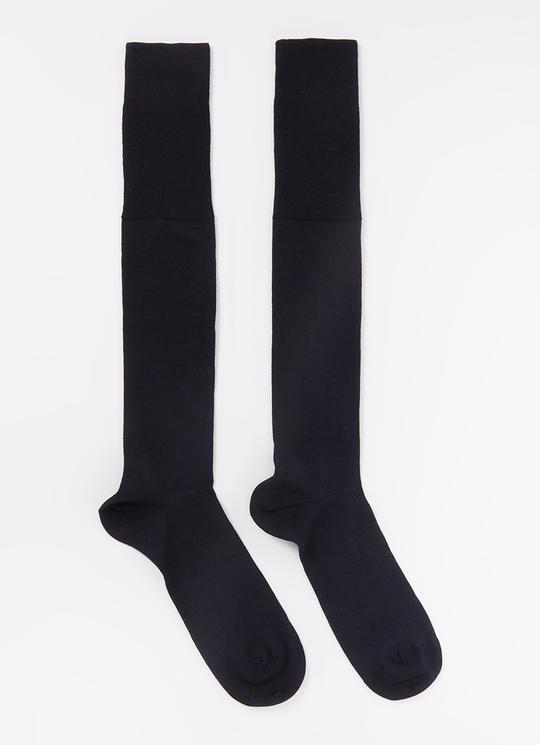 Falke Airport kniekousen in uni - voorkant 8 donkerblauw