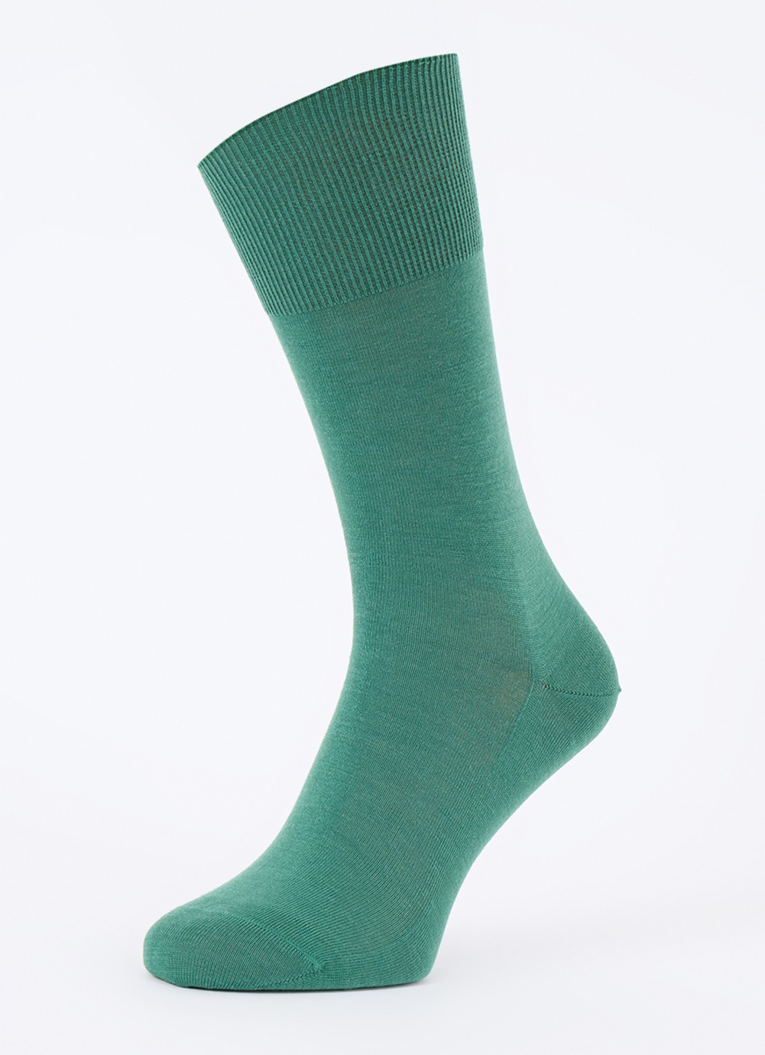 Falke Airport sokken in scheerwolblend - detail groen