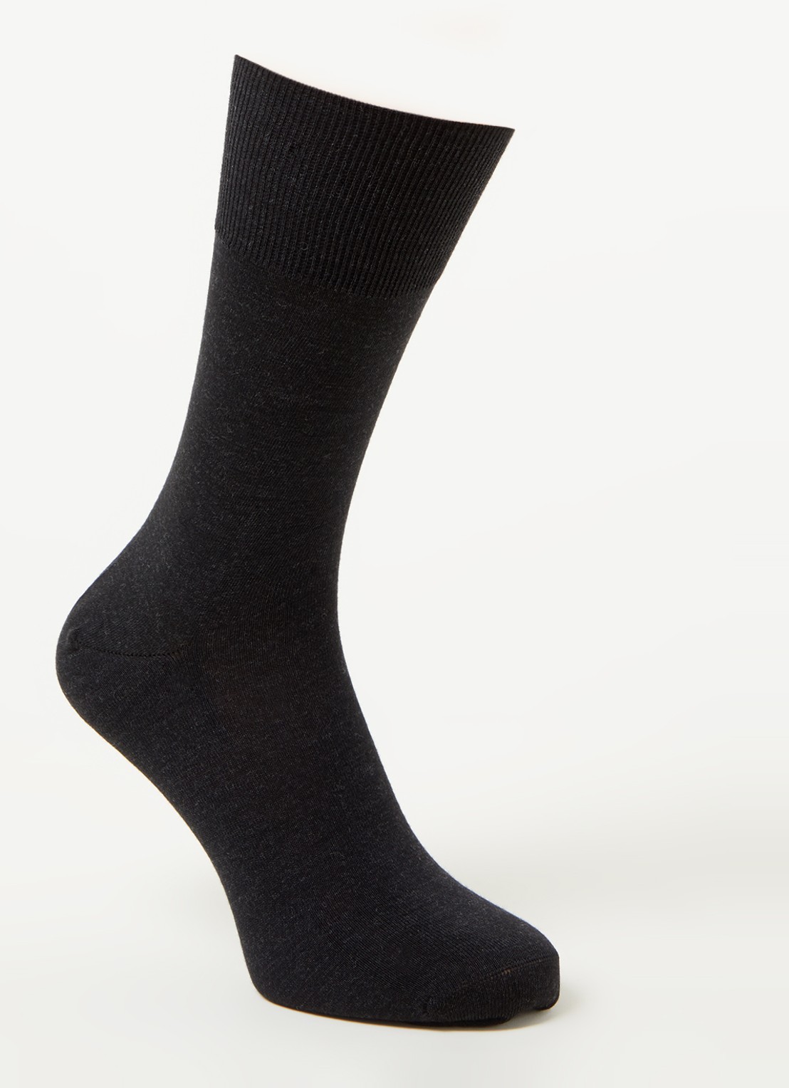 Falke Airport sokken in wolblend in 3-pack - voorkant antraciet
