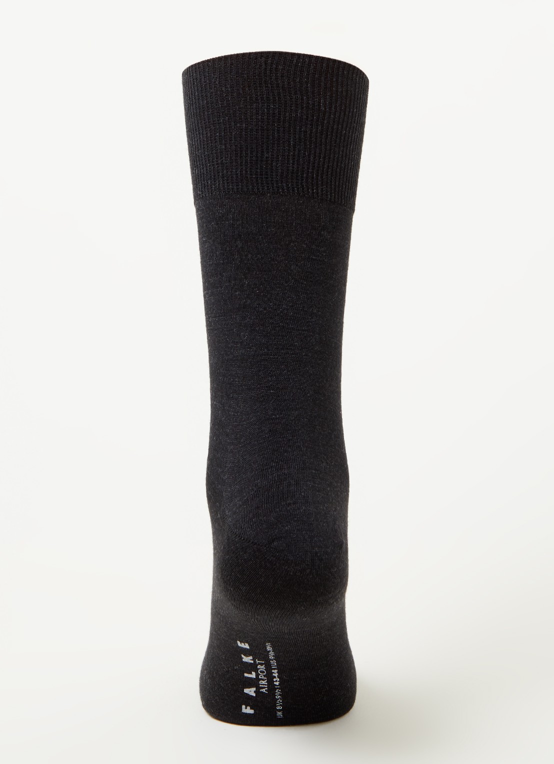 Falke Airport sokken in wolblend in 3-pack - voorkant 2 antraciet