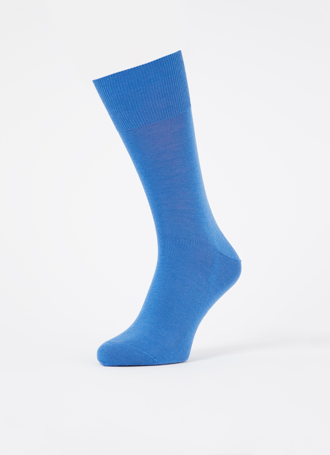 Falke Airport sokken in wolblend  - detail blauw