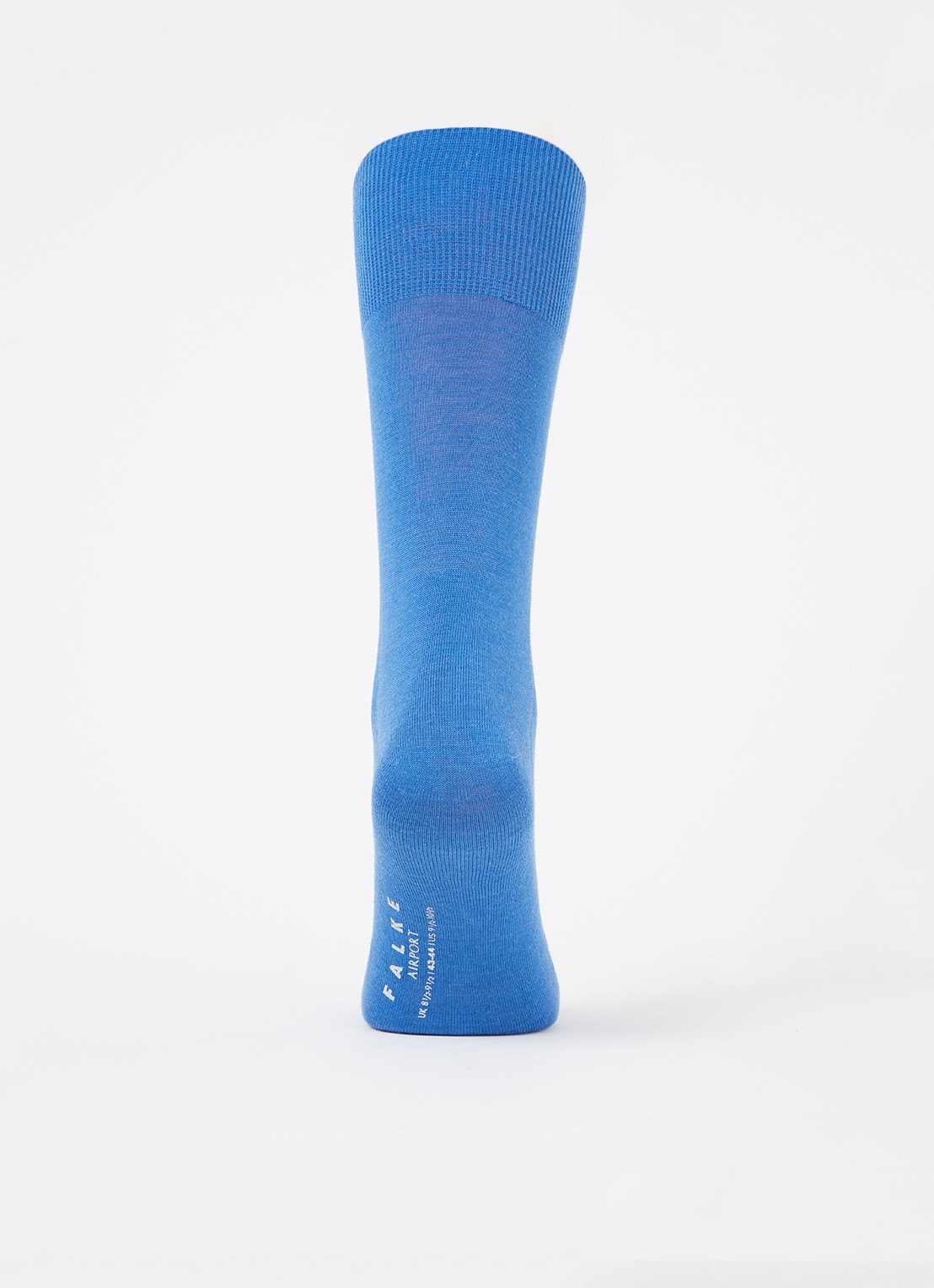Falke Airport sokken in wolblend  - voorkant 3 blauw