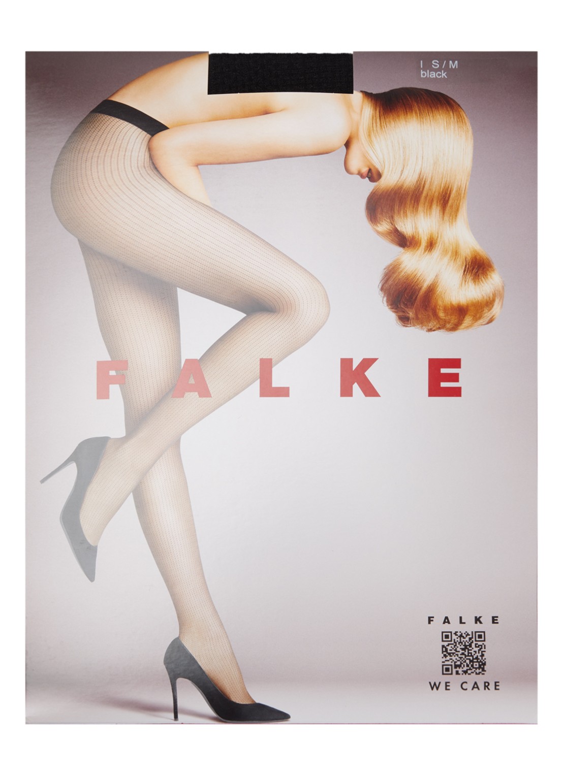 Falke Body Chain panty in 20 denier - voorkant 2 zwart