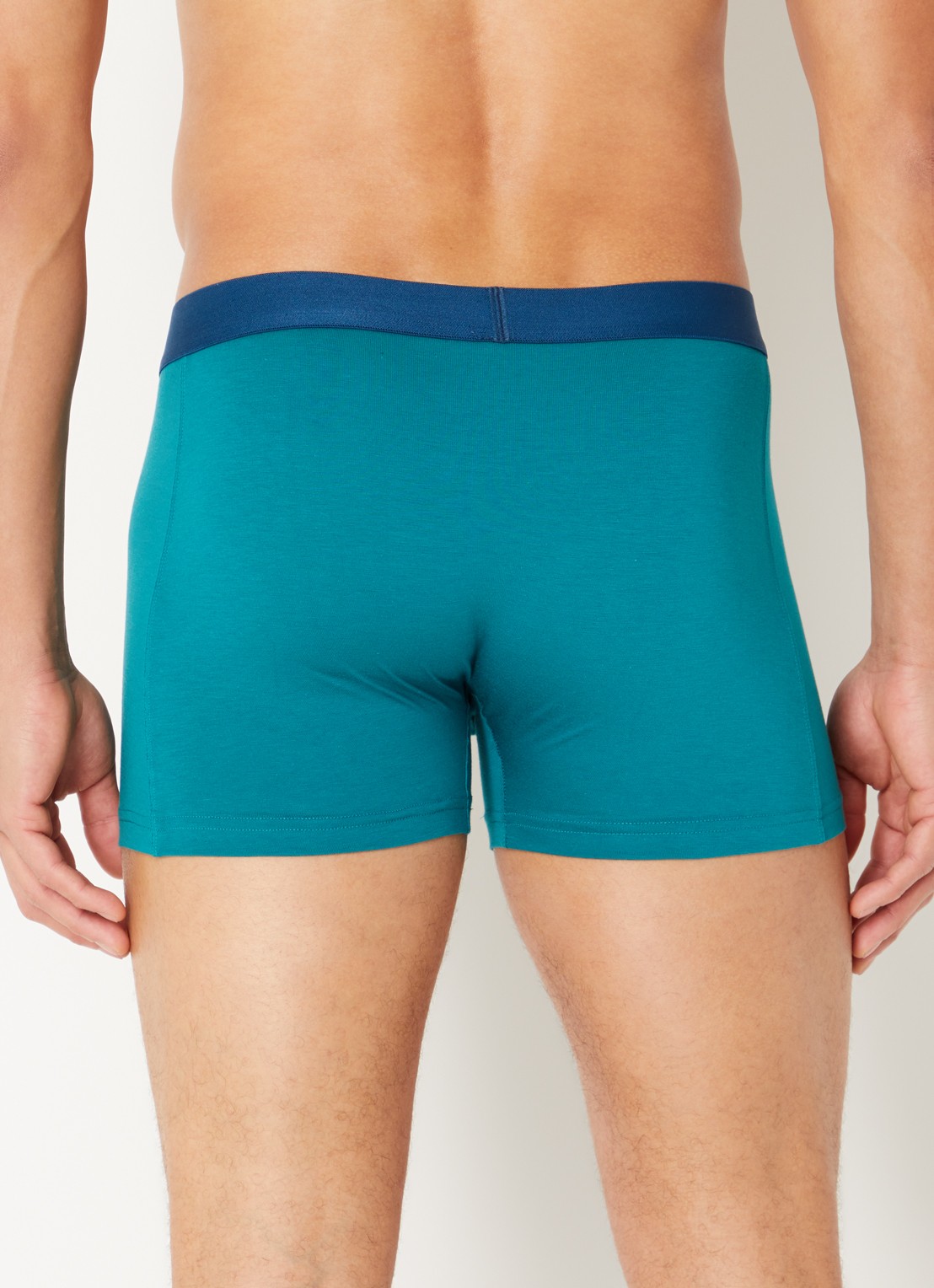 Falke Boxershorts met logoband in 2-pack - achterkant 2 zeegroen