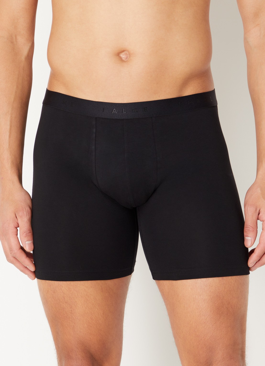 Falke Boxershorts met logoband in 2-pack - detail zwart