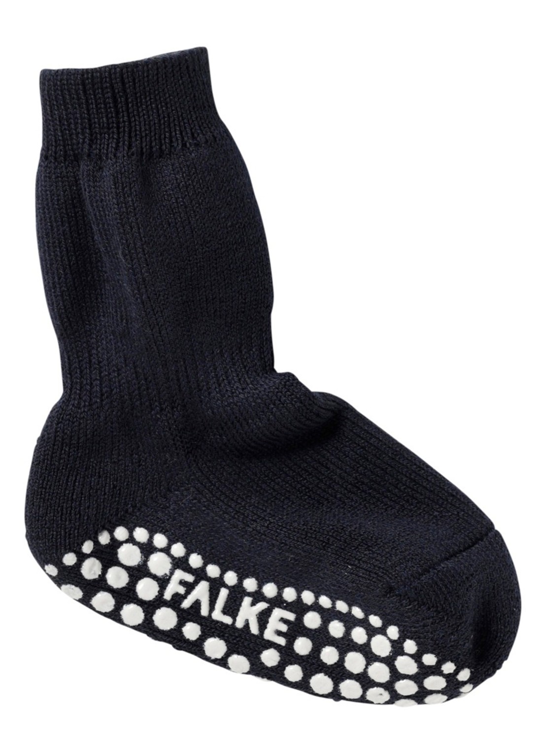 Falke Catspad sokken met antislip 10500 - voorkant donkerblauw