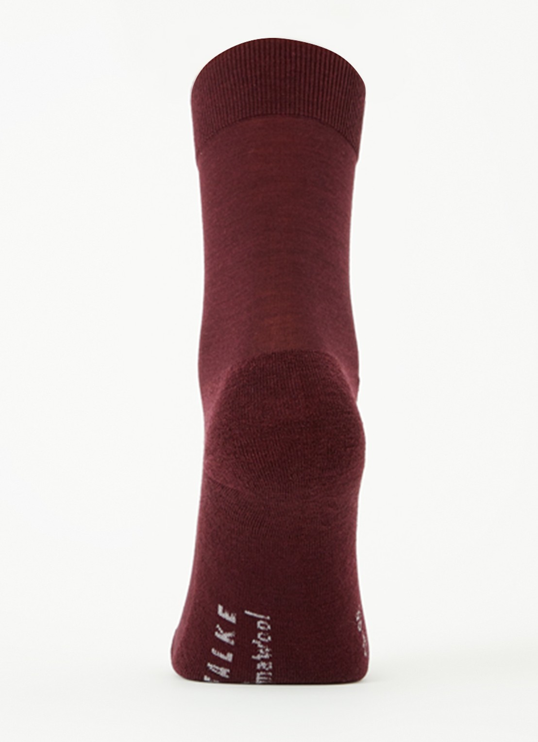 Falke Climawool sokken in scheerwolblend - voorkant 3 bordeauxrood