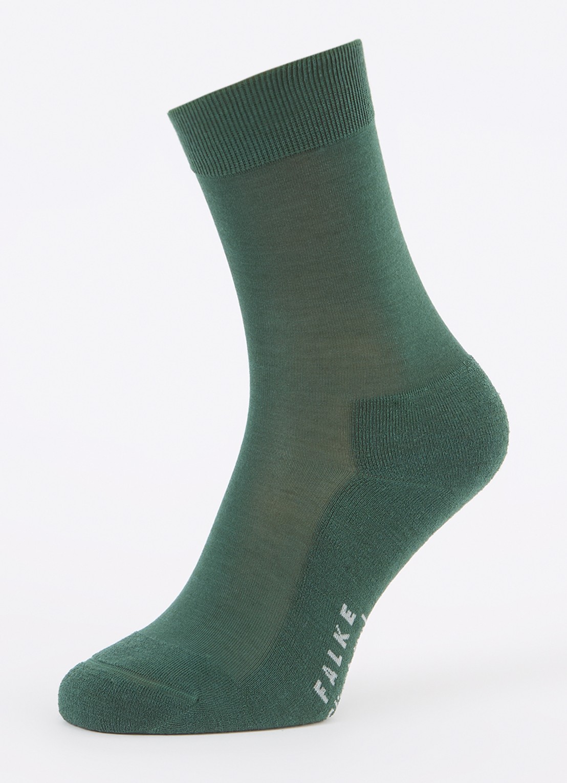 Falke Climawool sokken in scheerwolblend - detail 2 groen