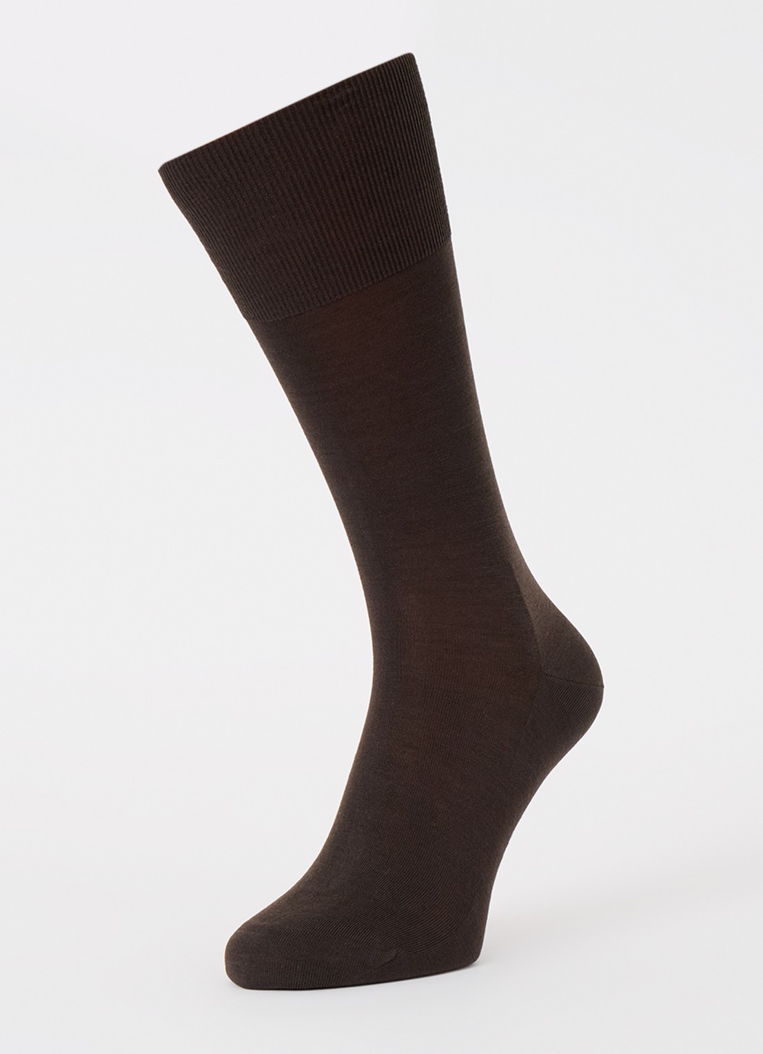 Falke Climawool sokken in scheerwolblend - detail 3 donkerbruin