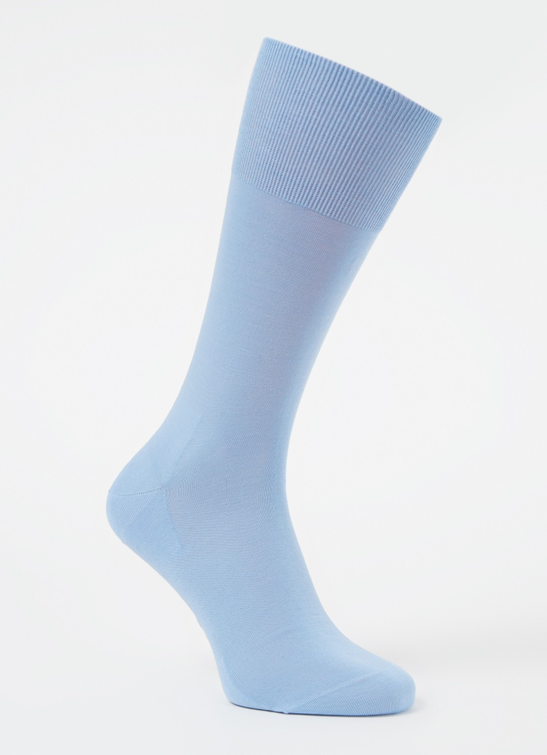 Falke Climawool sokken in scheerwolblend - voorkant lichtblauw