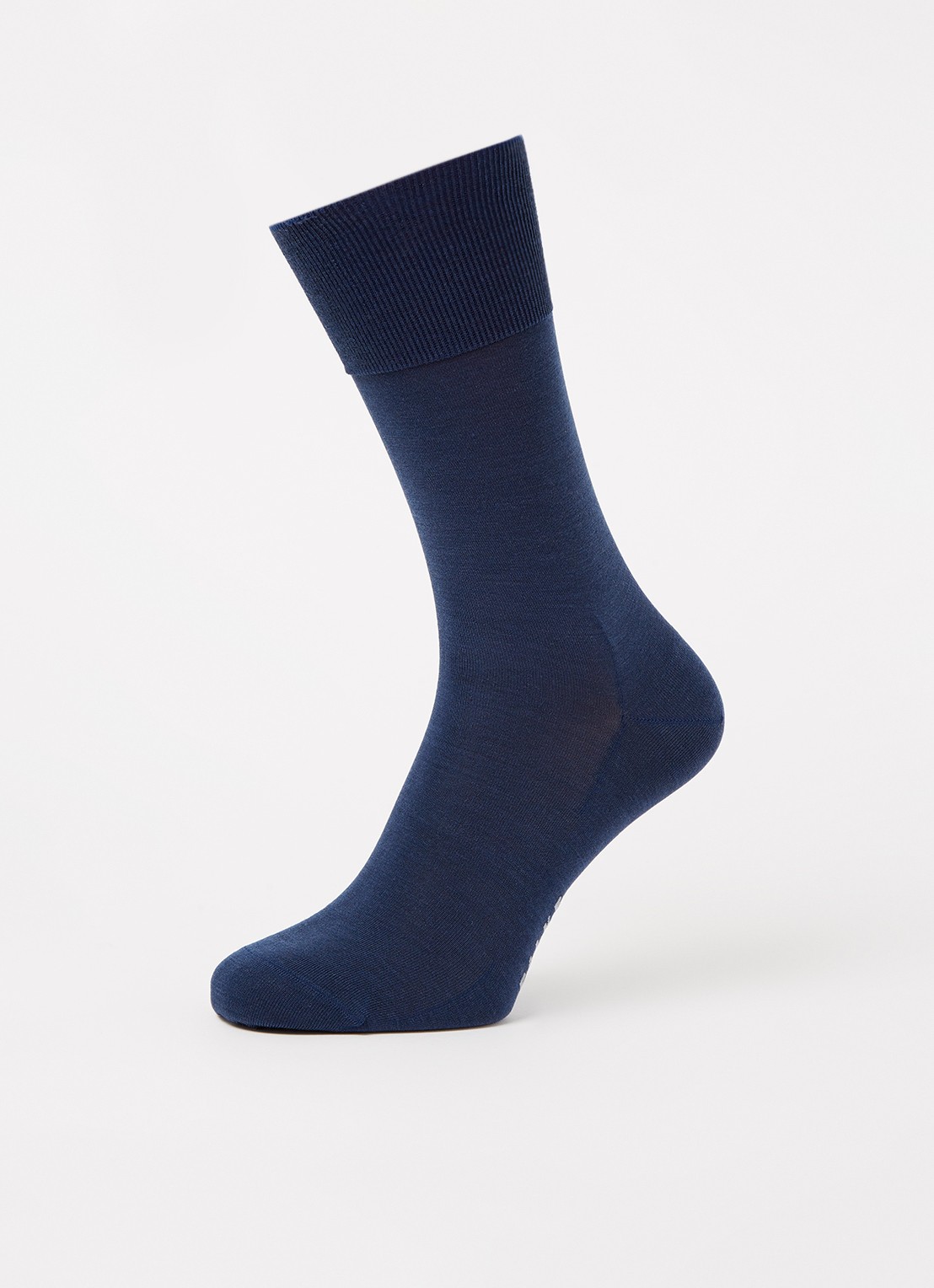 Falke Climawool sokken in scheerwolblend - detail 3 royalblauw