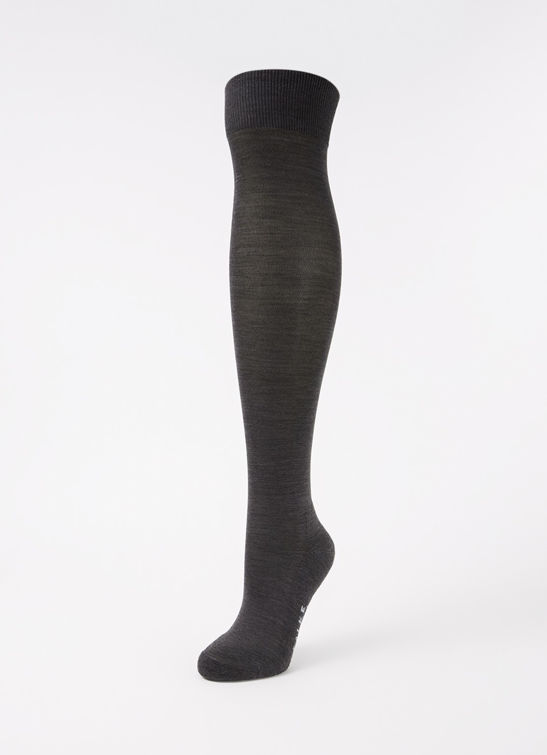 Falke Climawool sokken in wolblend - detail 3 antraciet