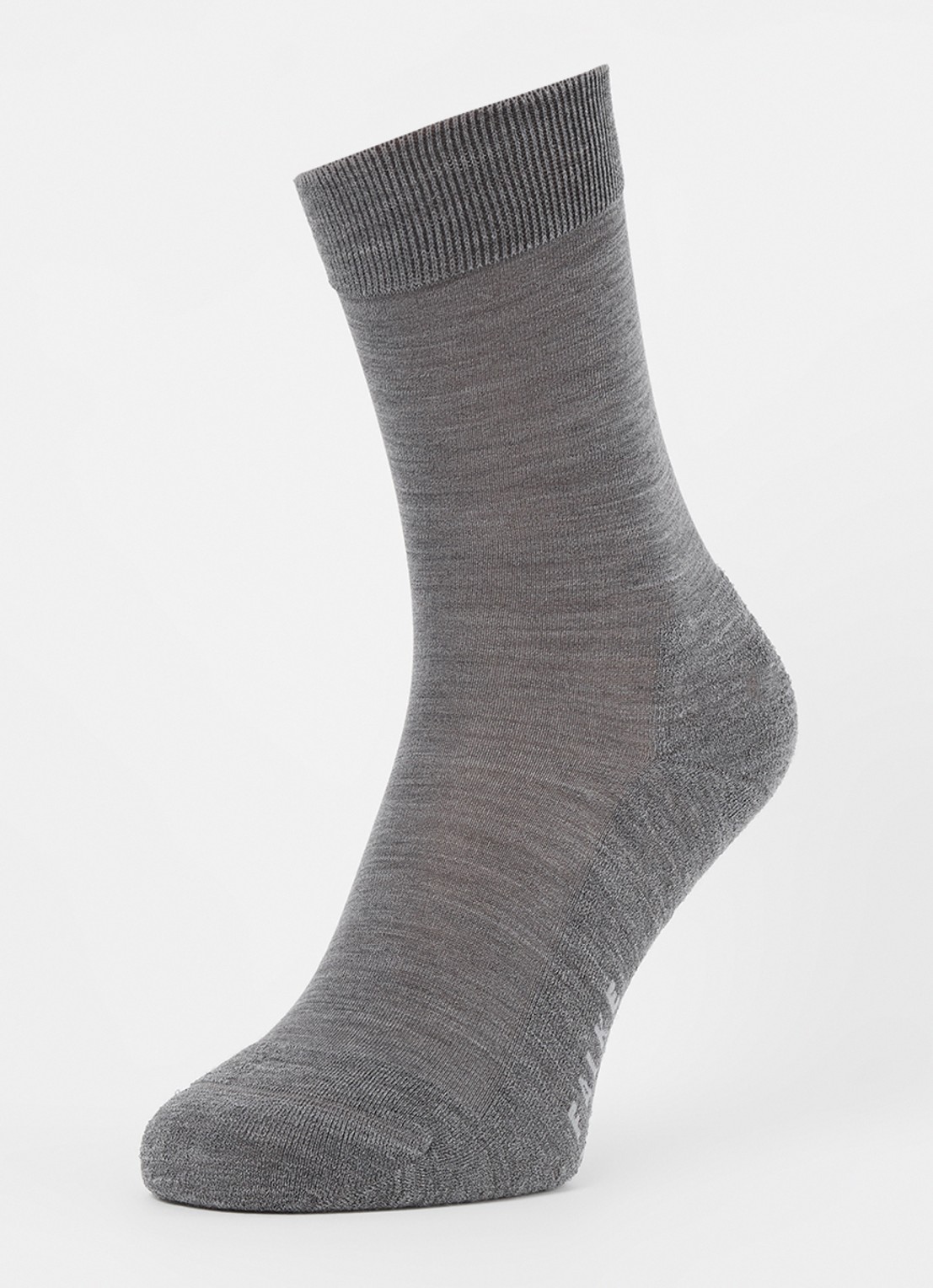 Falke ClimaWool sokken in wolblend - detail grijsmele