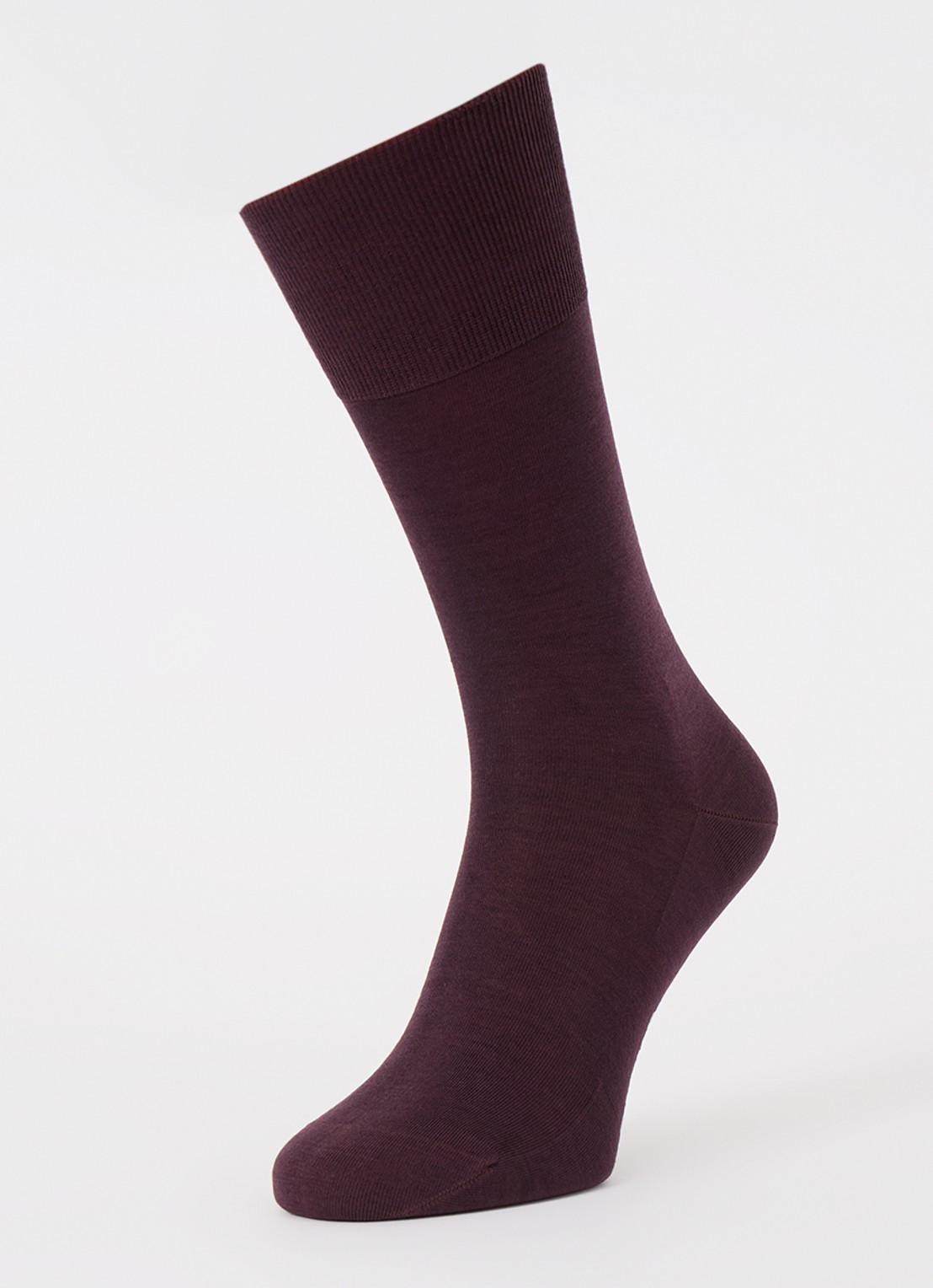 Falke Climawool sokken in wolblend - detail bordeauxrood