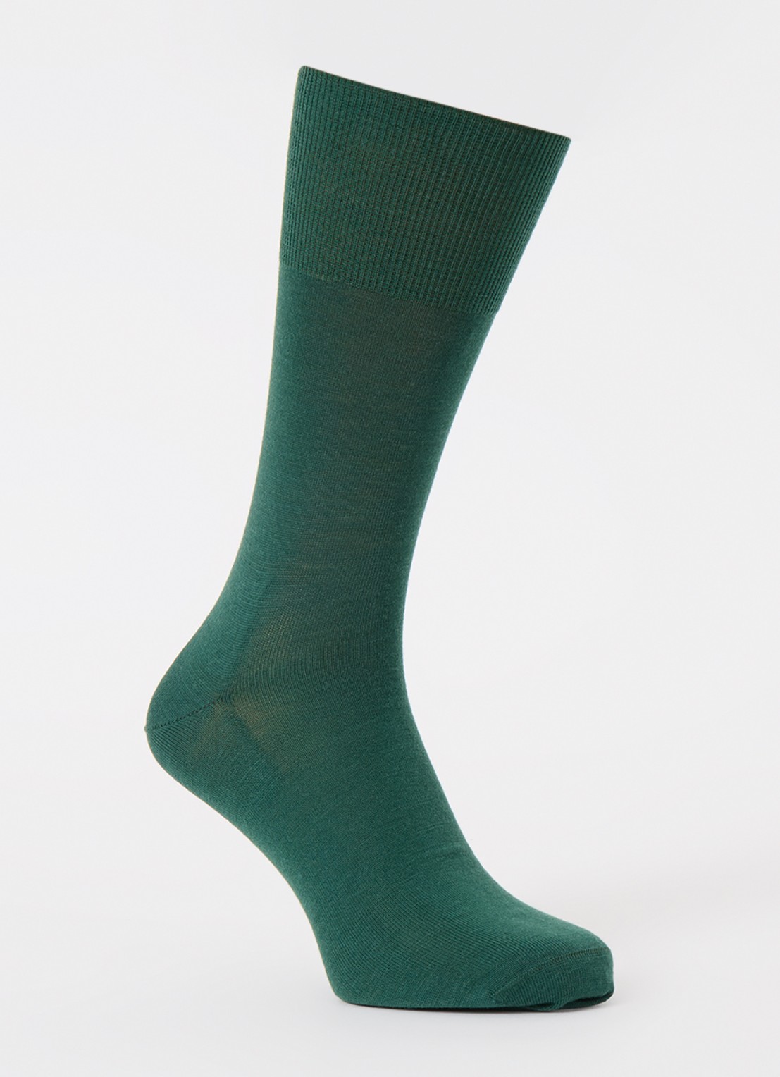 Falke Climawool sokken in wolblend - voorkant groen