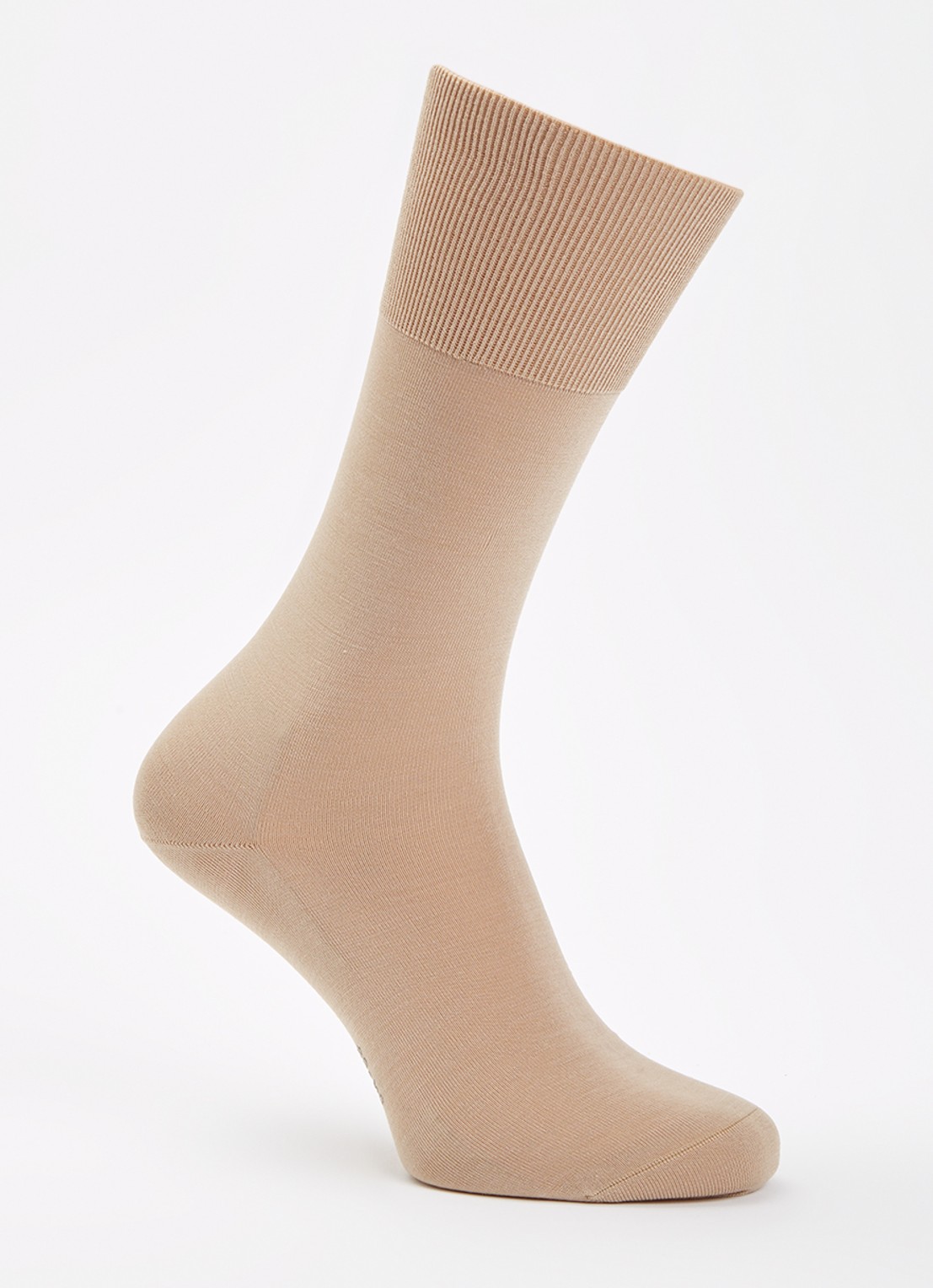 Falke Climawool sokken in wolblend - voorkant 2 camel