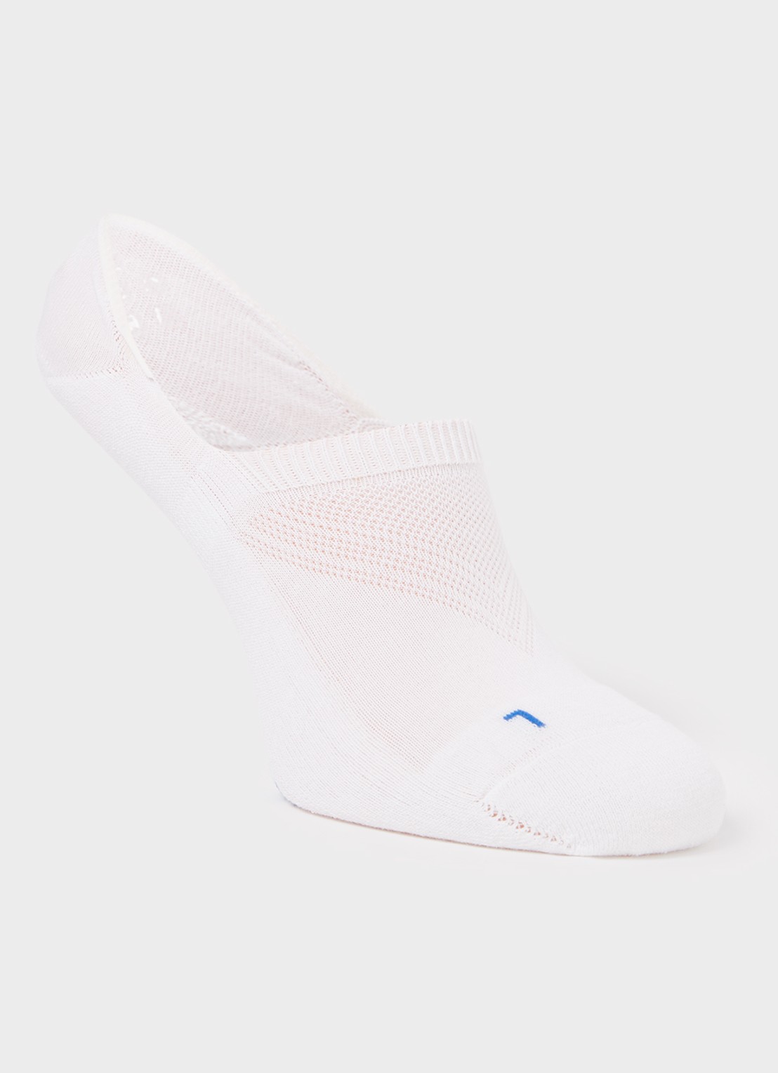 Falke Cool Kick sneakersokken met logo - voorkant wit