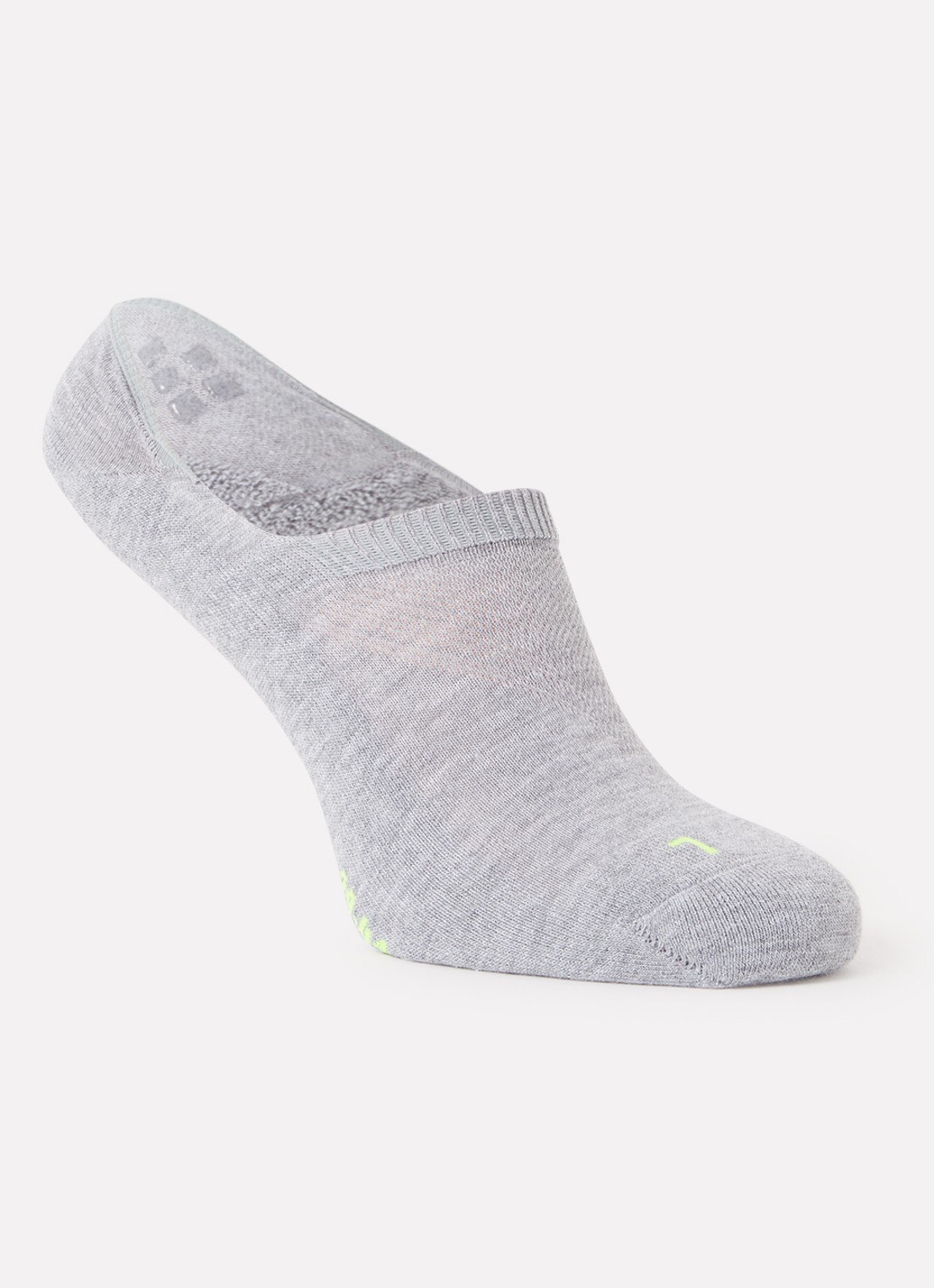 Falke Cool Kick sneakersokken met logo - voorkant grijs
