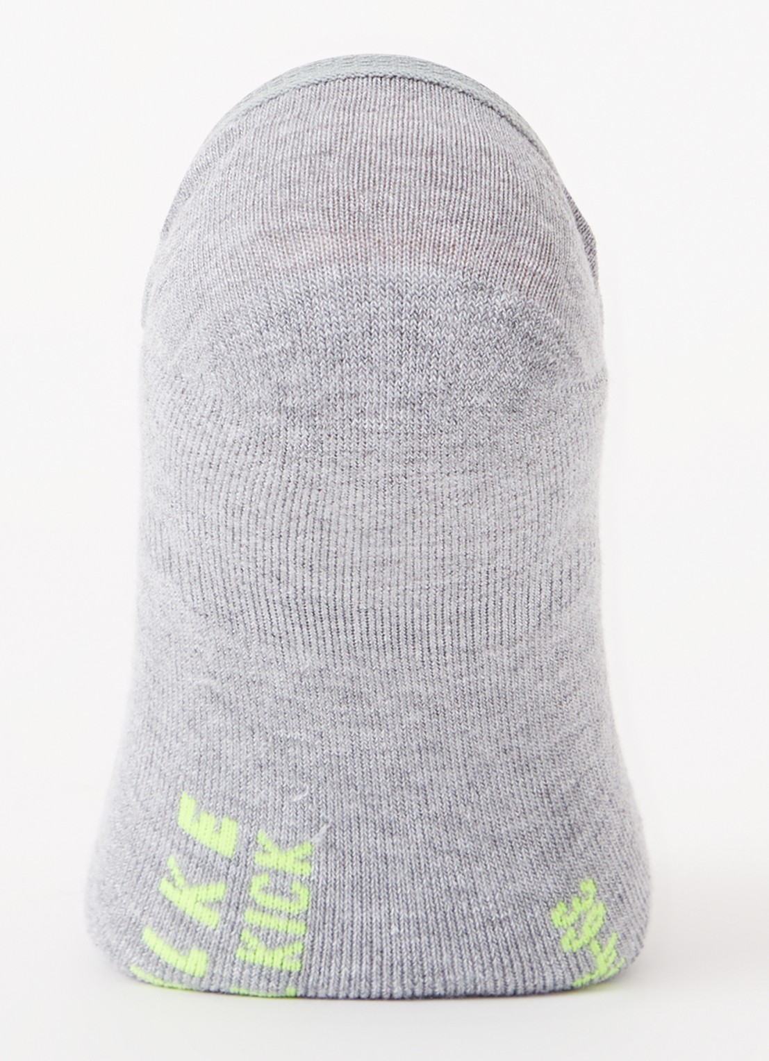 Falke Cool Kick sneakersokken met logo - voorkant 2 grijs