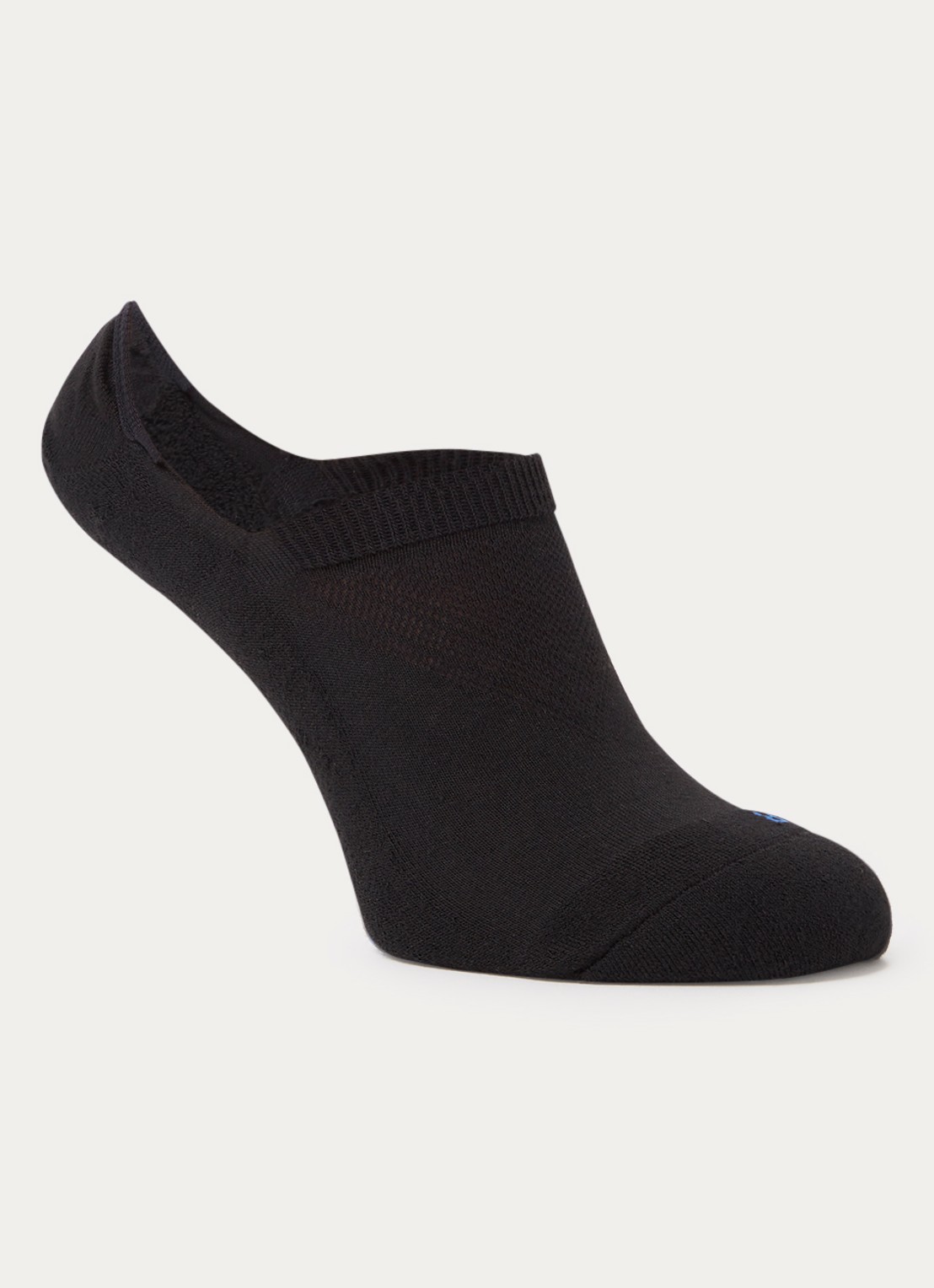 Falke Cool Kick sneakersokken met logo - voorkant 2 zwart