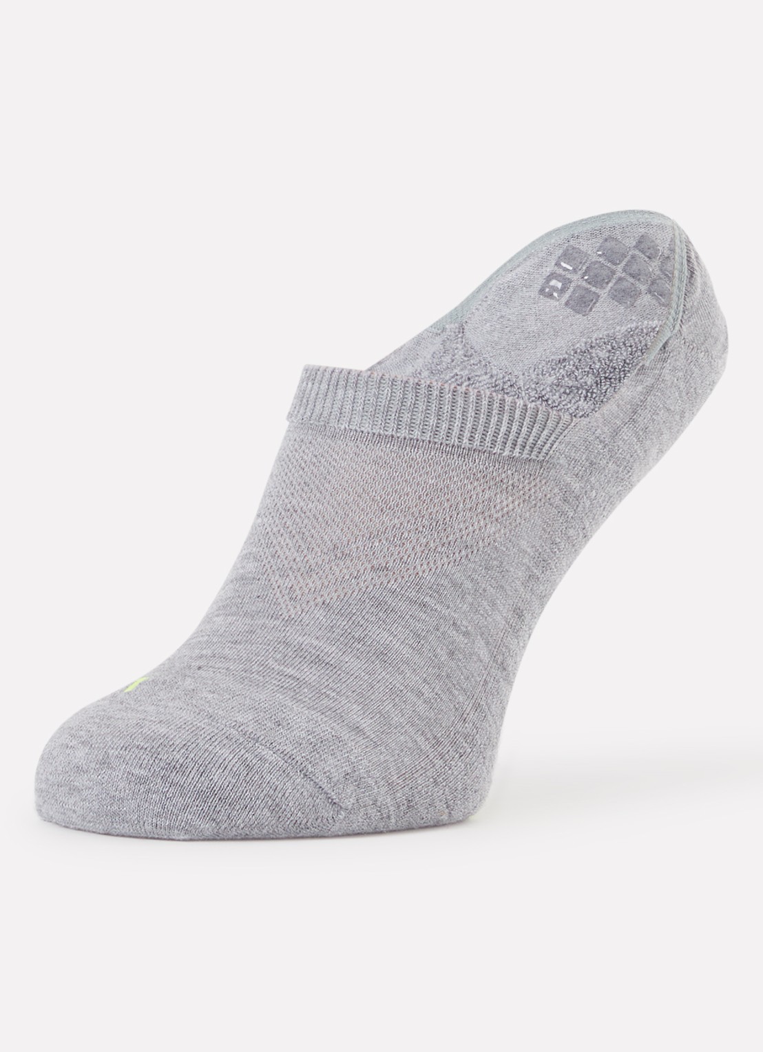 Falke Cool Kick sneakersokken met logo - detail lichtgrijs