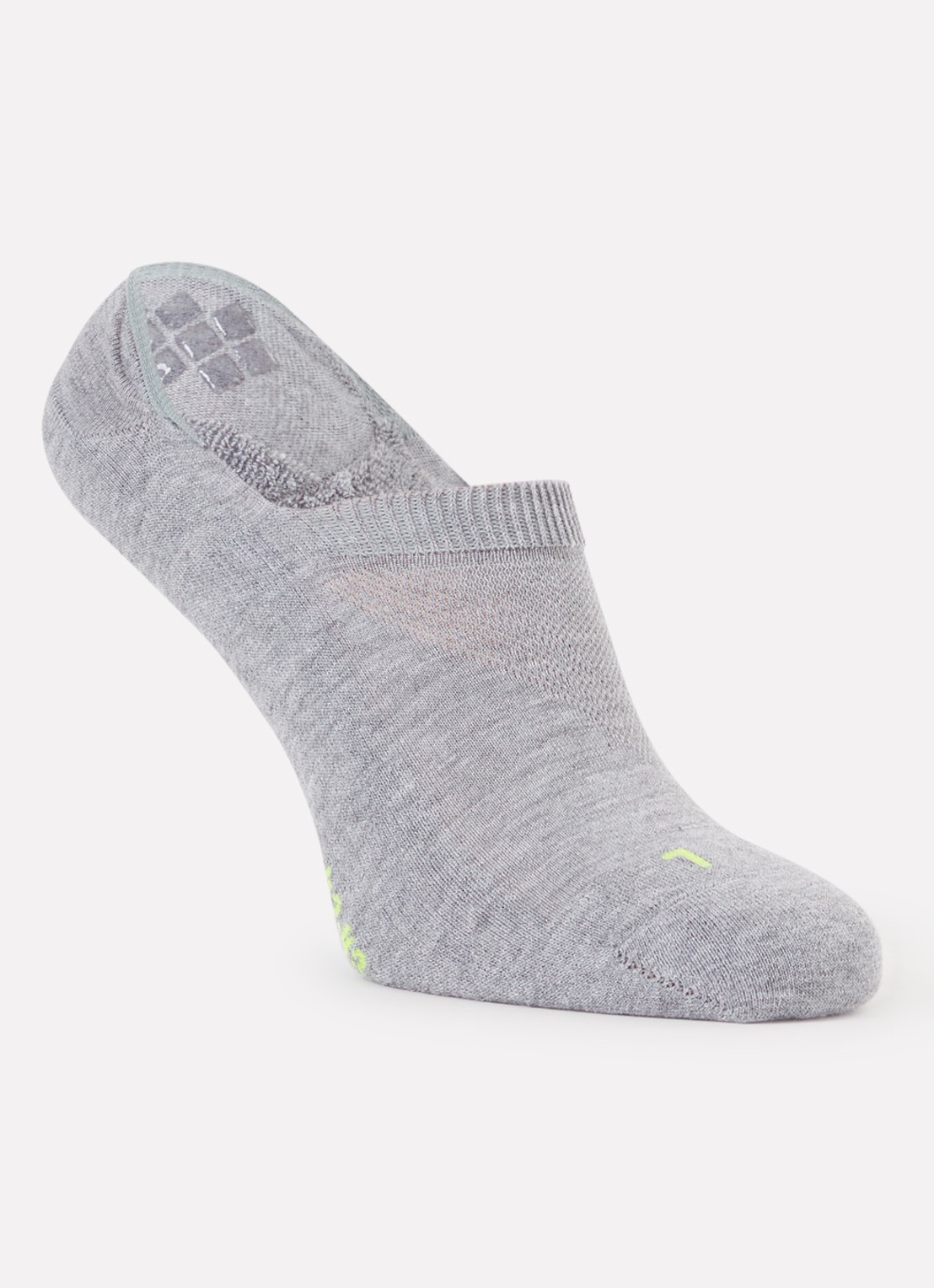 Falke Cool Kick sneakersokken met logo - voorkant 2 lichtgrijs