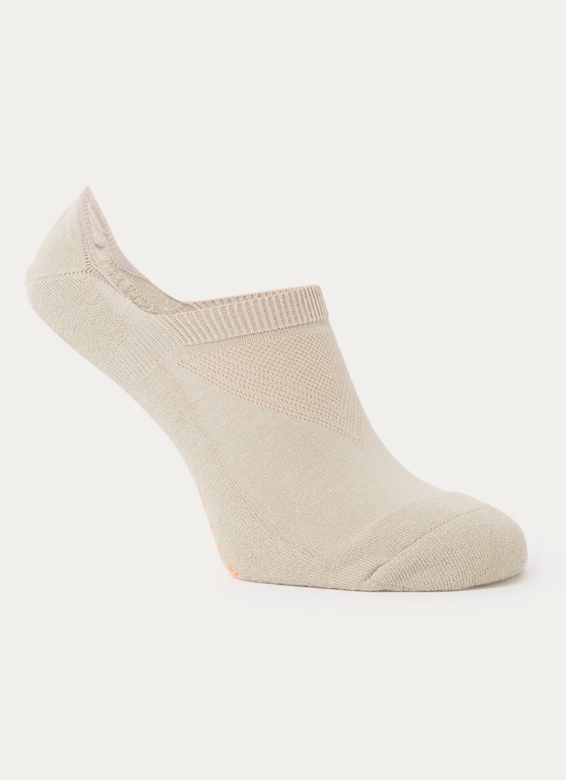 Falke Cool Kick sneakersokken met logo - voorkant beige