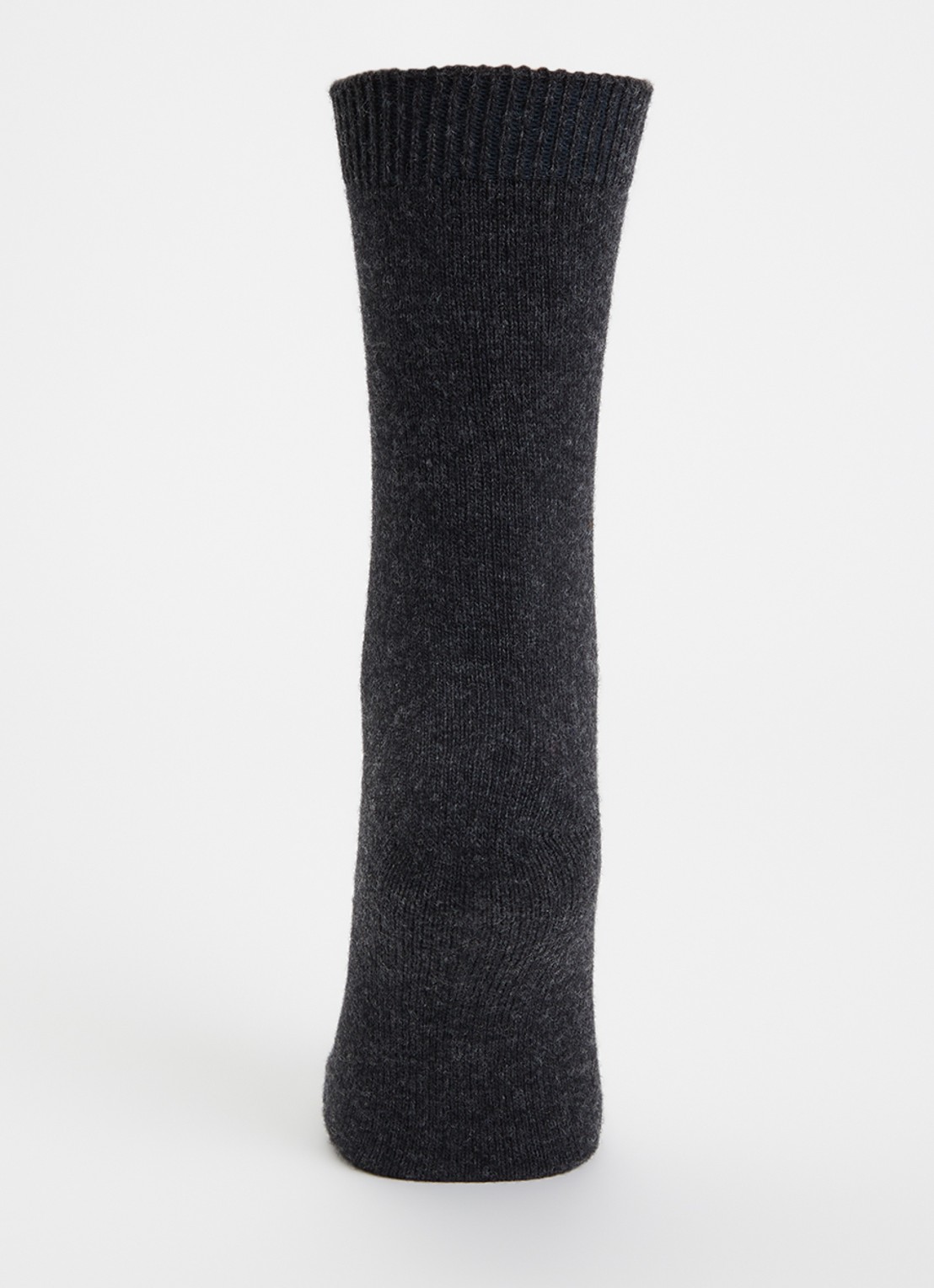 Falke Cosy Wool sokken in kasjmierblend - voorkant 2 antraciet