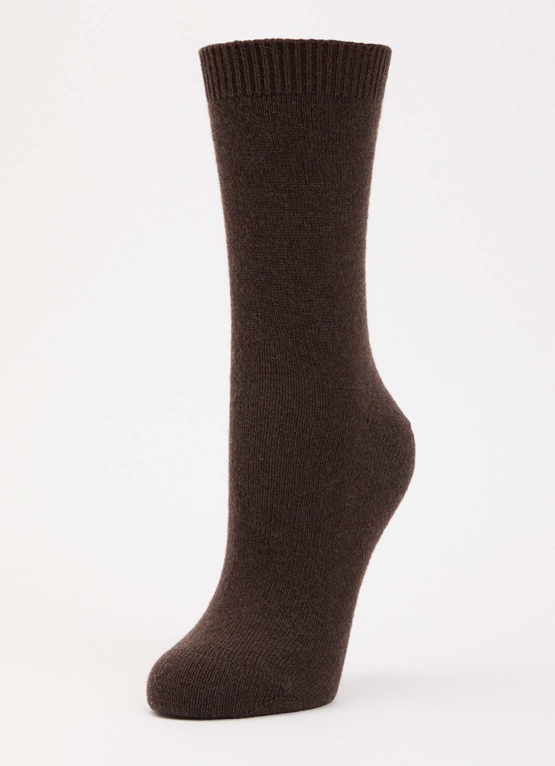 Falke Cosy Wool sokken in kasjmierblend - detail 3 donkerbruin