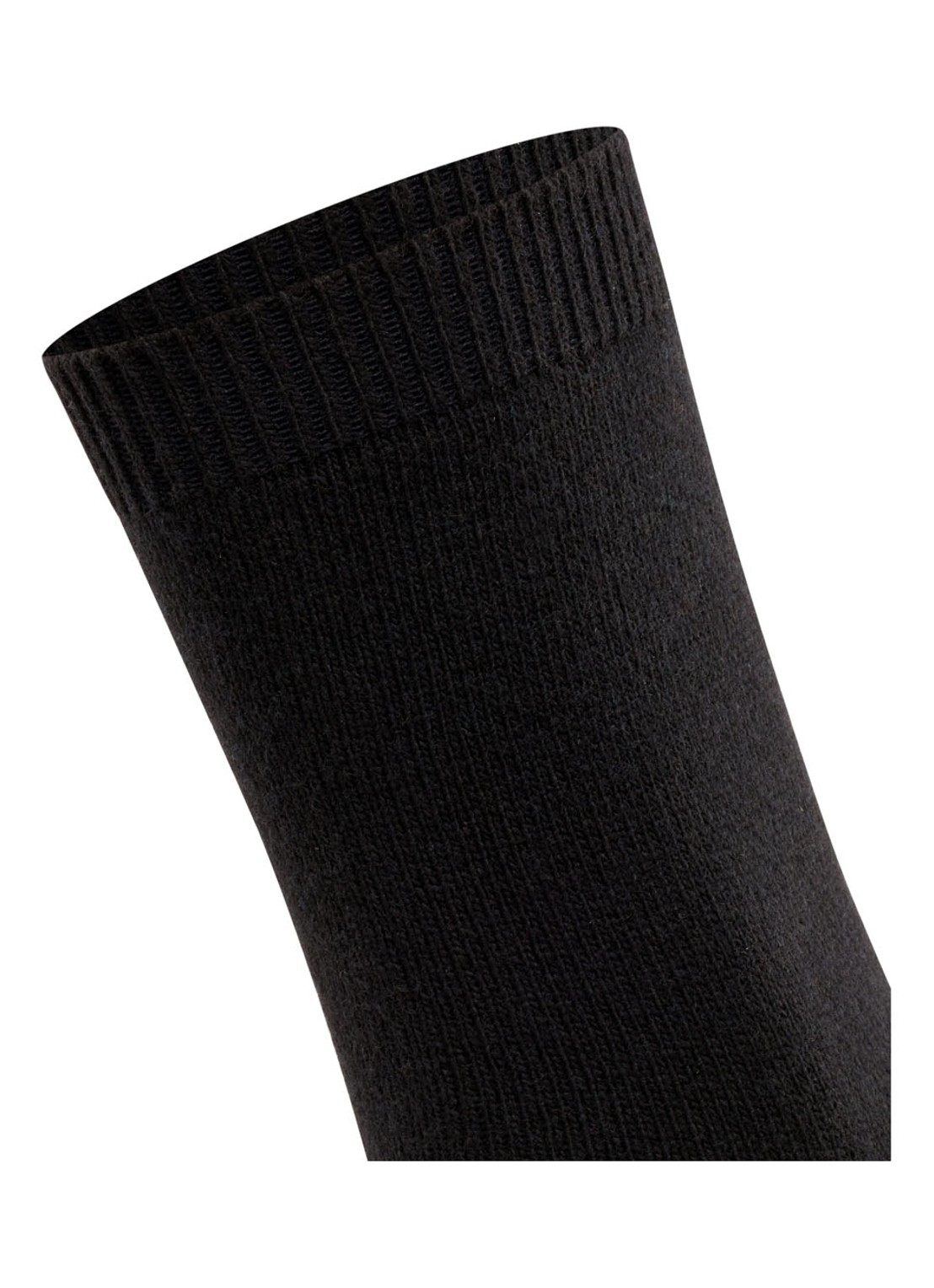 Falke Cosy Wool sokken - detail 4 zwart
