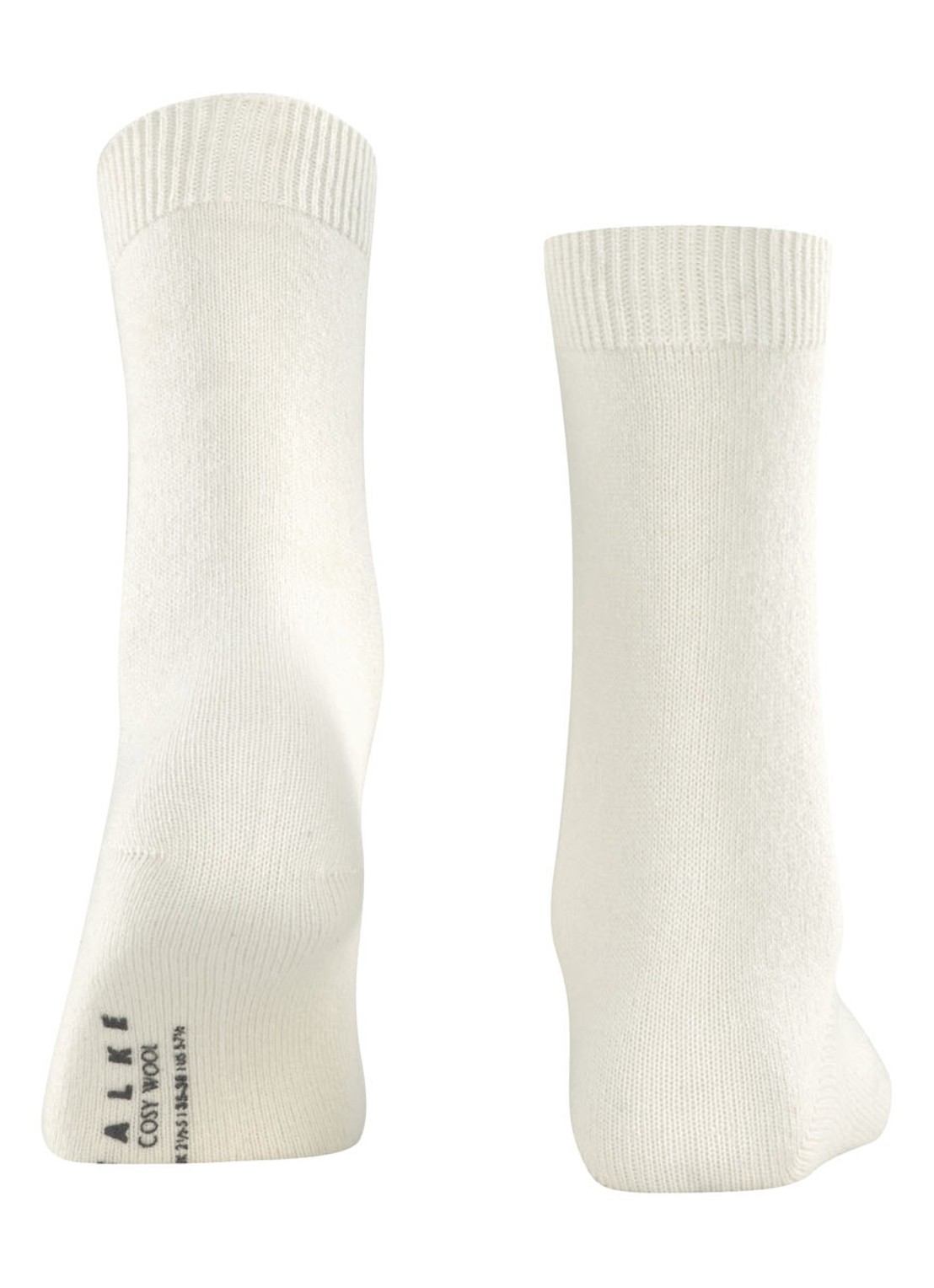 Falke Cosy Wool sokken - detail 3 gebroken wit