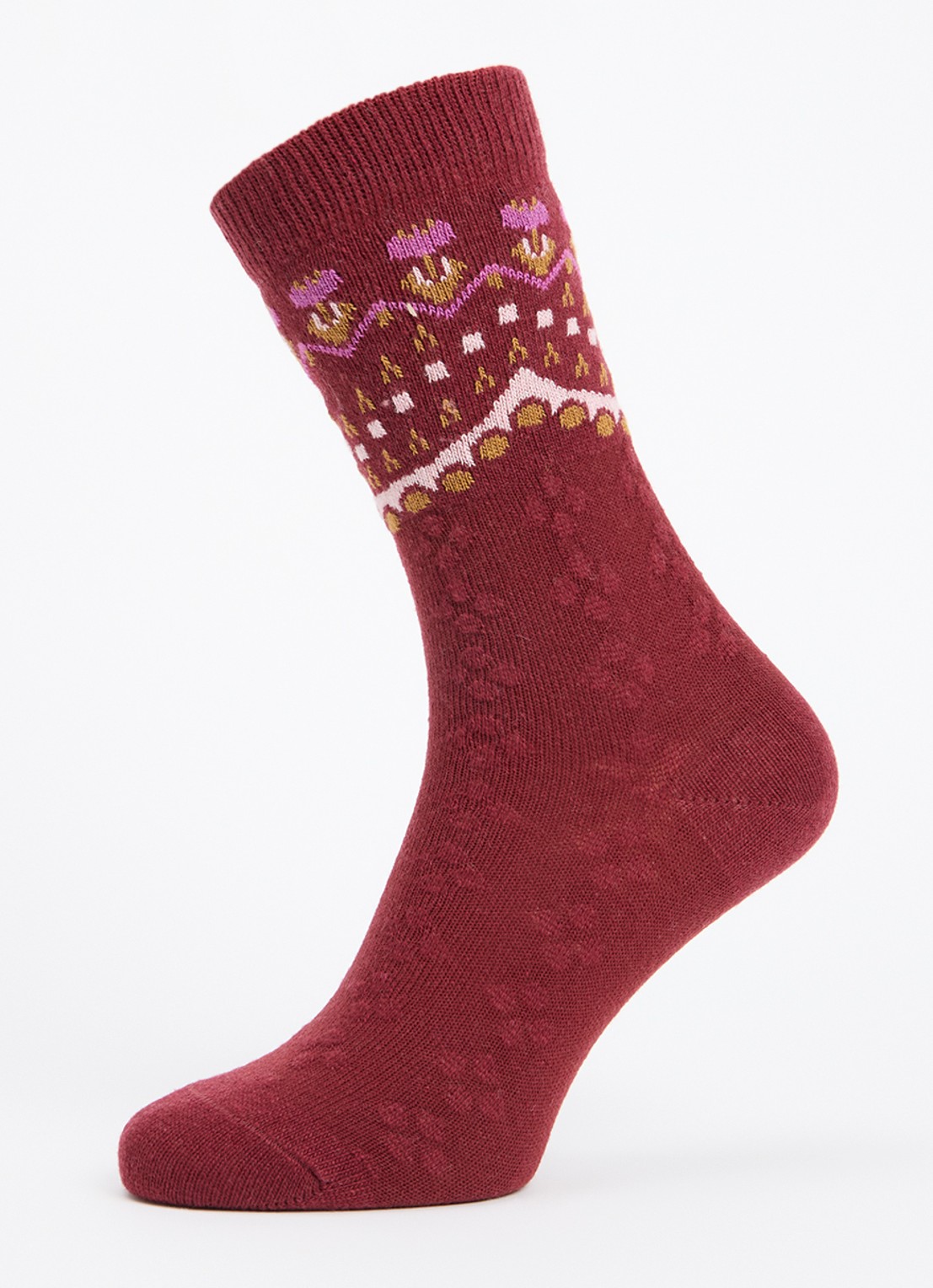 Falke Cosy Wool Special Edition sokken in kasjmierblend - detail 3 rood