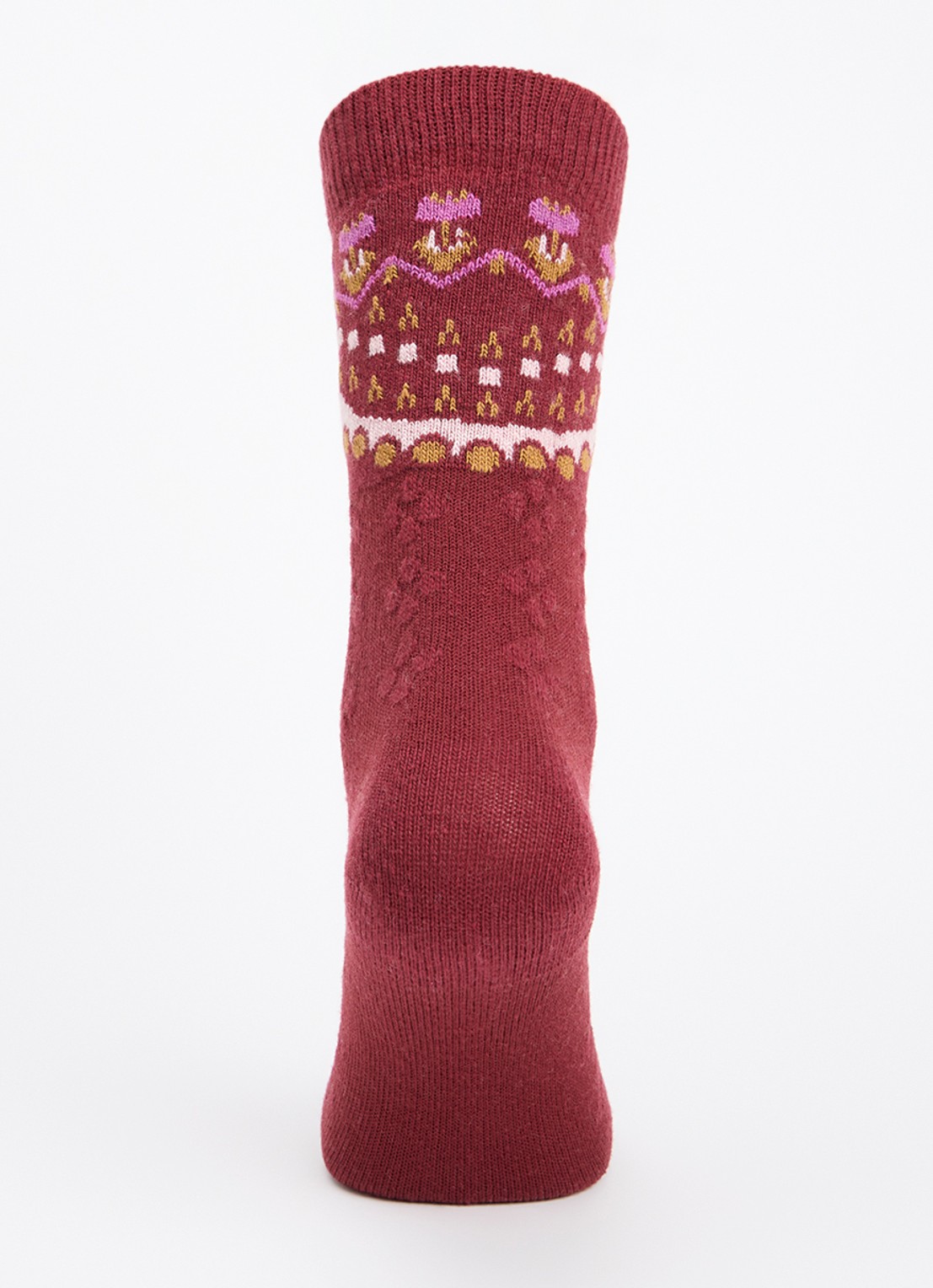 Falke Cosy Wool Special Edition sokken in kasjmierblend - voorkant 2 rood