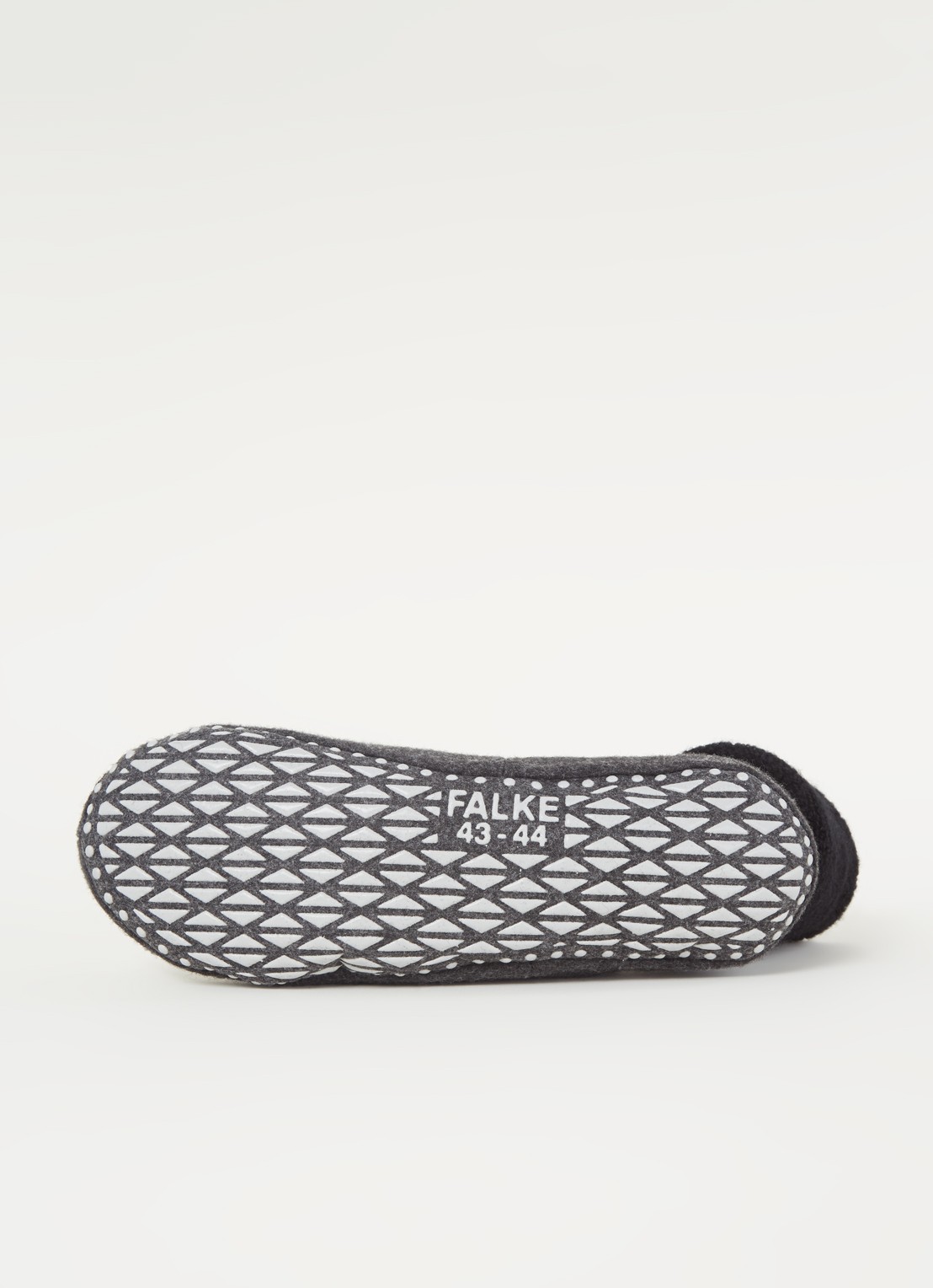 Falke Cosyshoe pantoffel in wolblend met anti-slip - detail 7 zwart