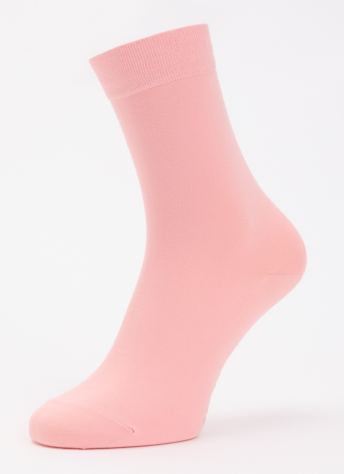Falke Cotton Touch sokken in katoenblend - detail zalmroze