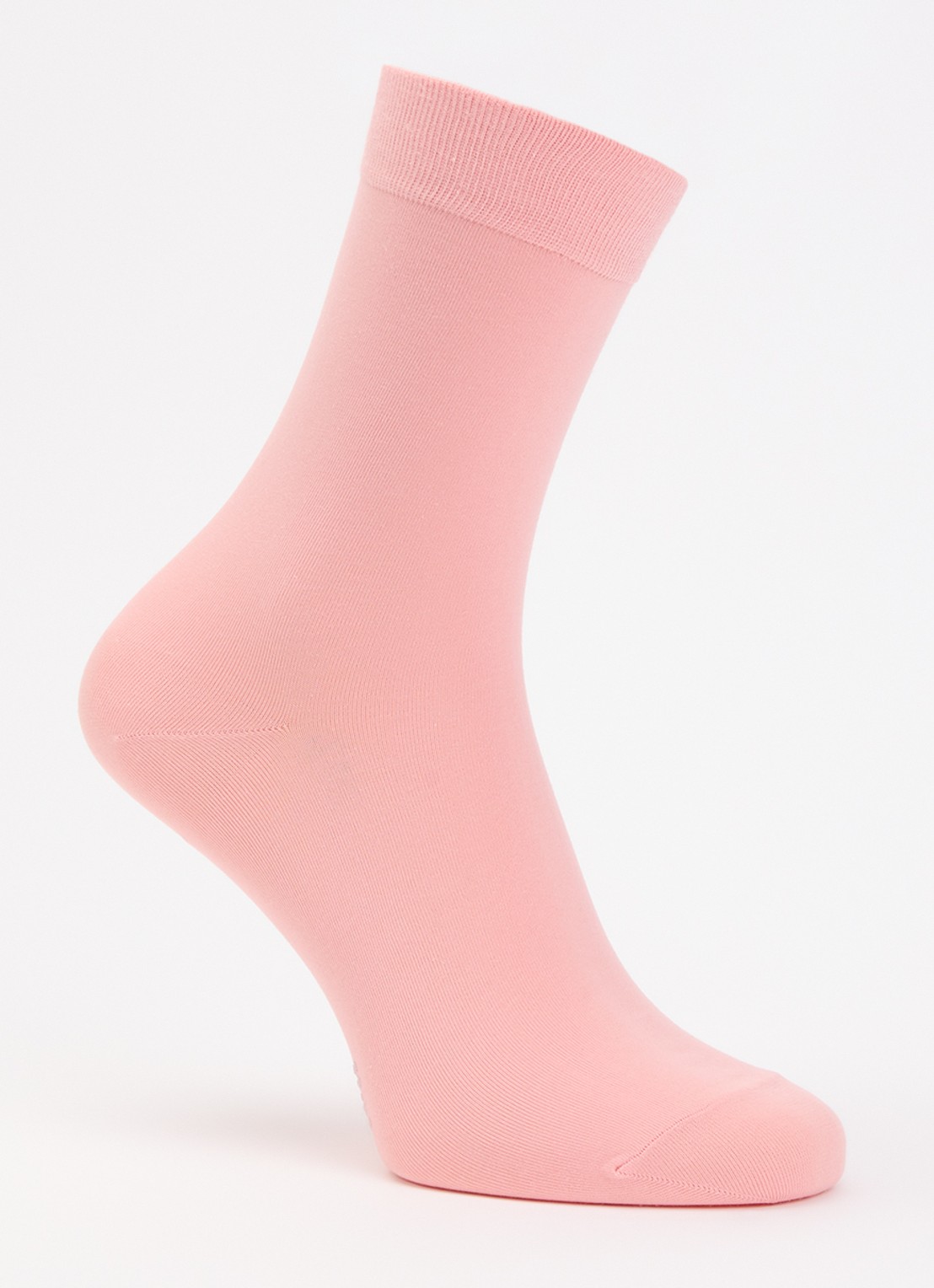 Falke Cotton Touch sokken in katoenblend - voorkant 2 zalmroze