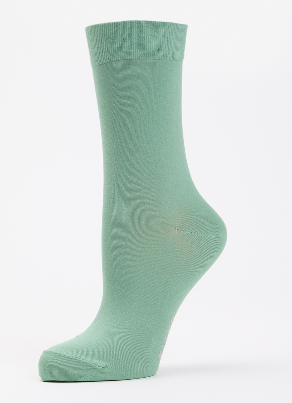 Falke Cotton Touch sokken in katoenblend - detail 3 lichtgroen