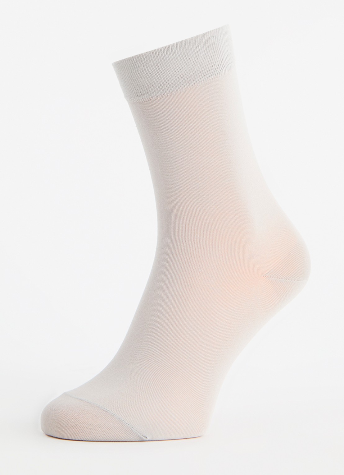 Falke Cotton Touch sokken in katoenblend - detail zilver