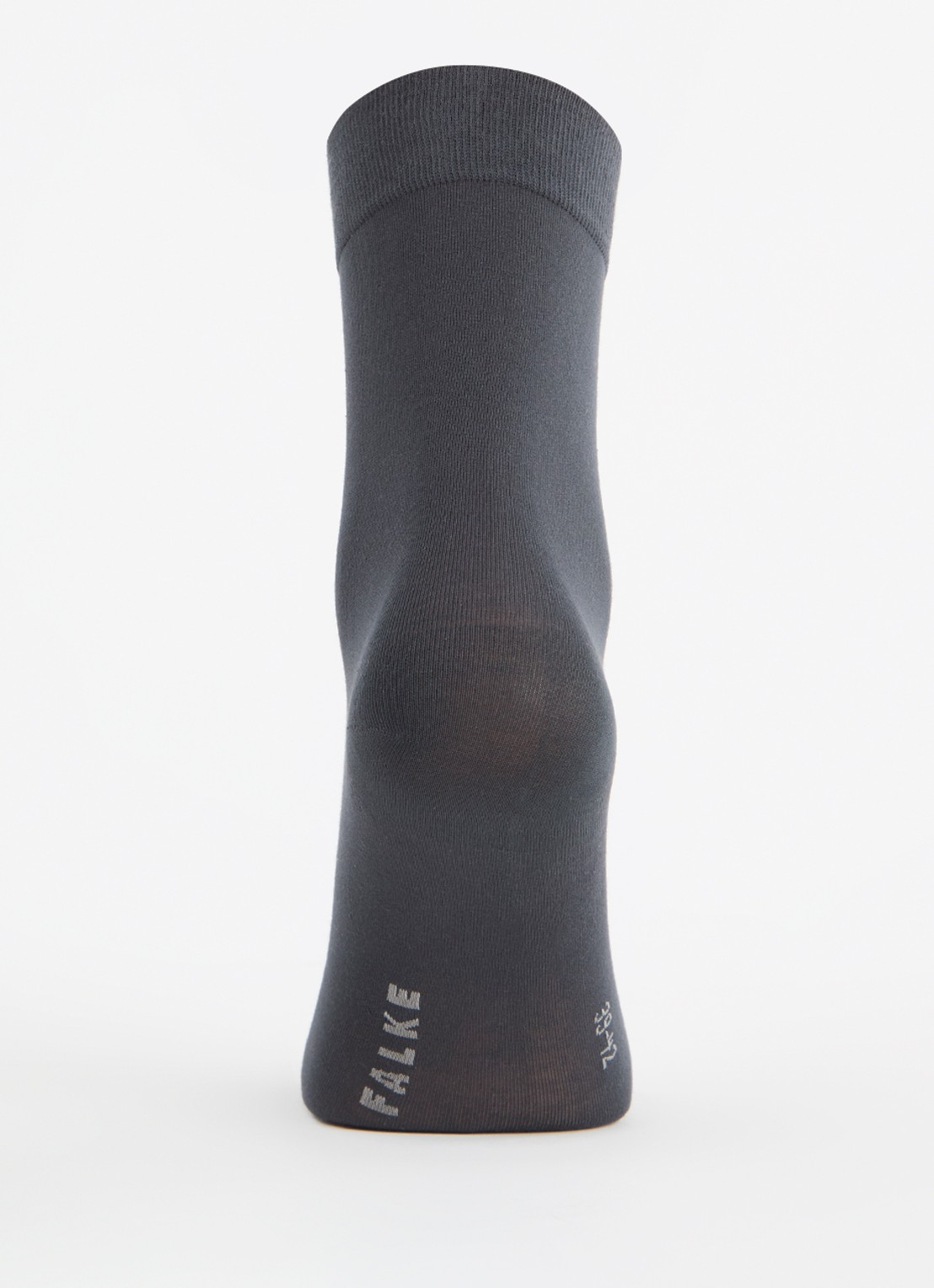 Falke Cotton Touch sokken in katoenblend - voorkant 2 middengrijs