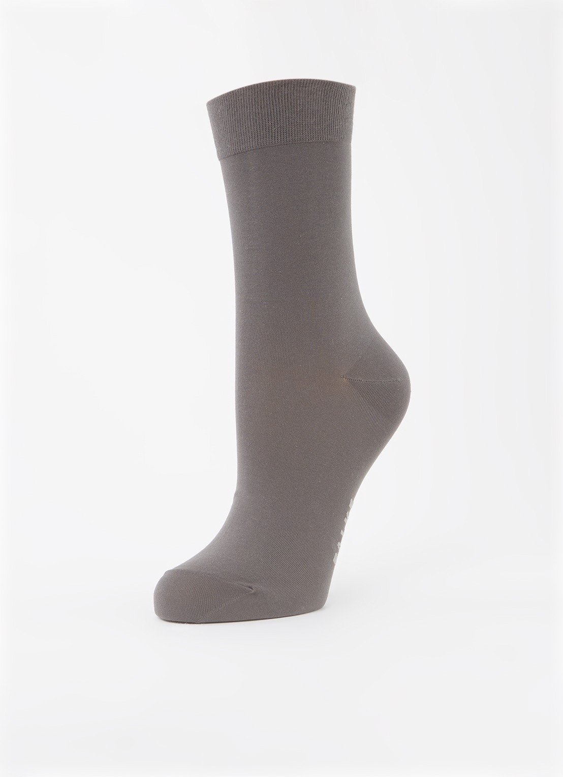Falke Cotton Touch sokken in katoenblend - detail 3 antraciet