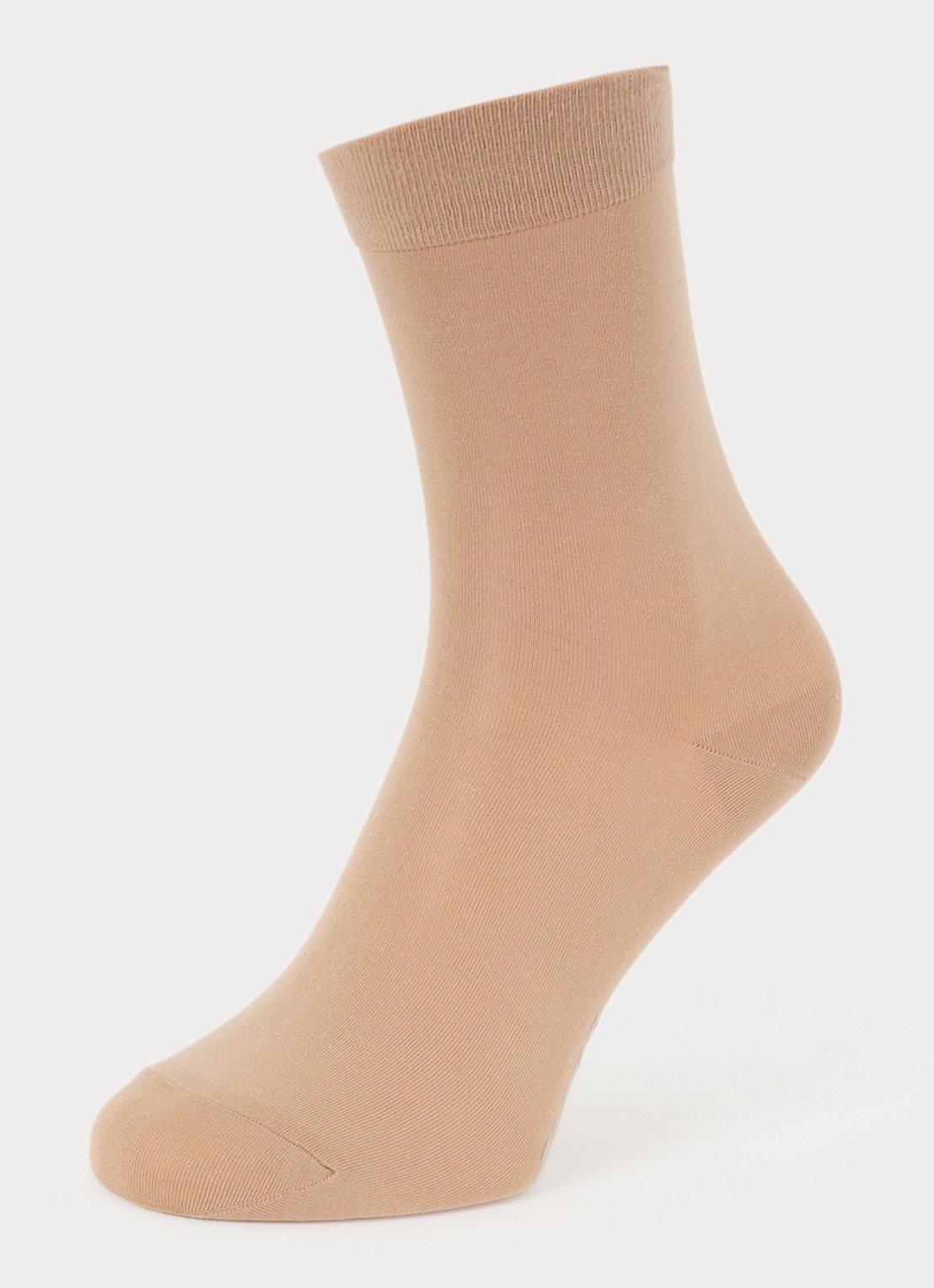 Falke Cotton Touch sokken in katoenblend - detail 3 camel