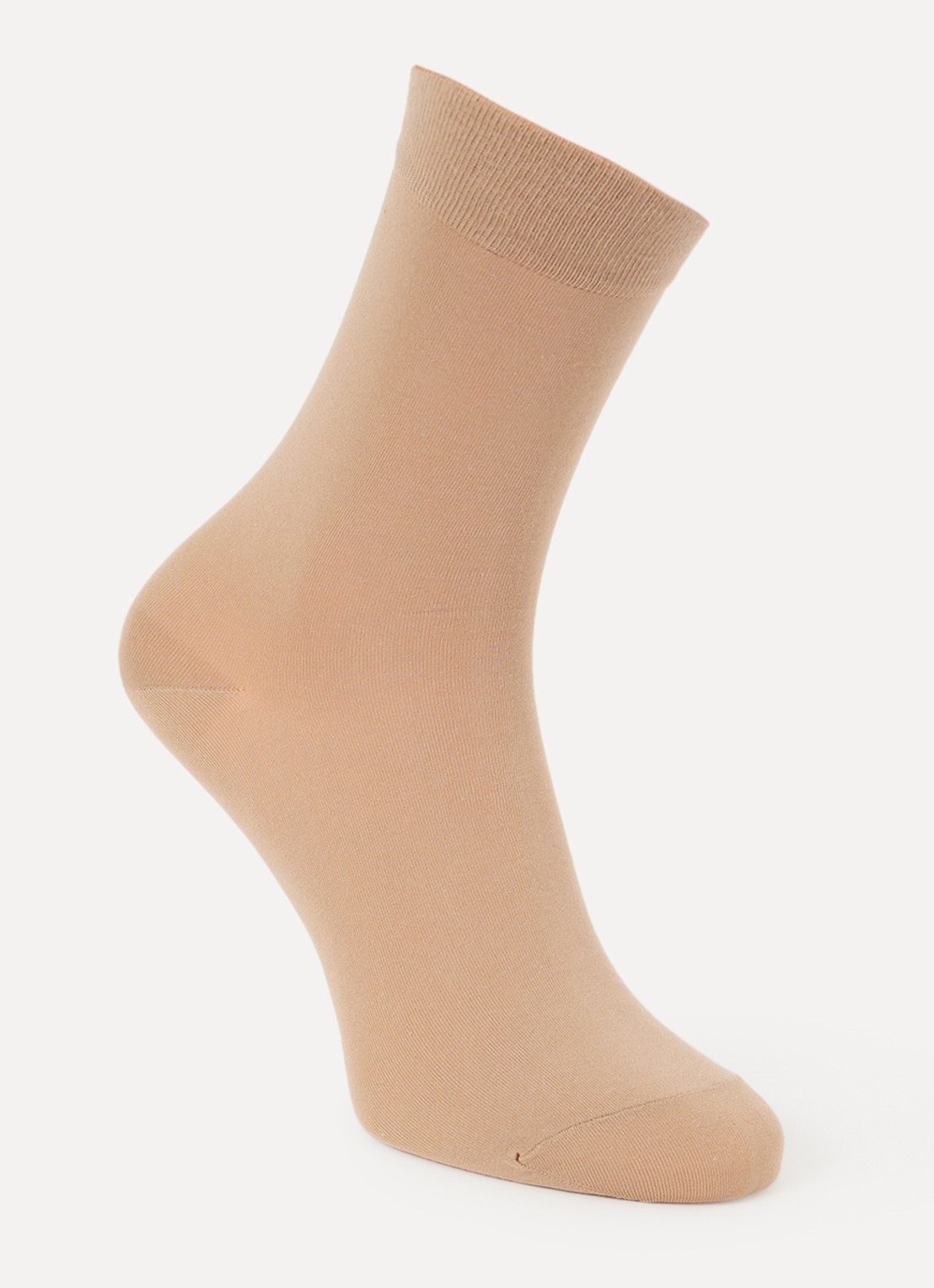 Falke Cotton Touch sokken in katoenblend - voorkant camel