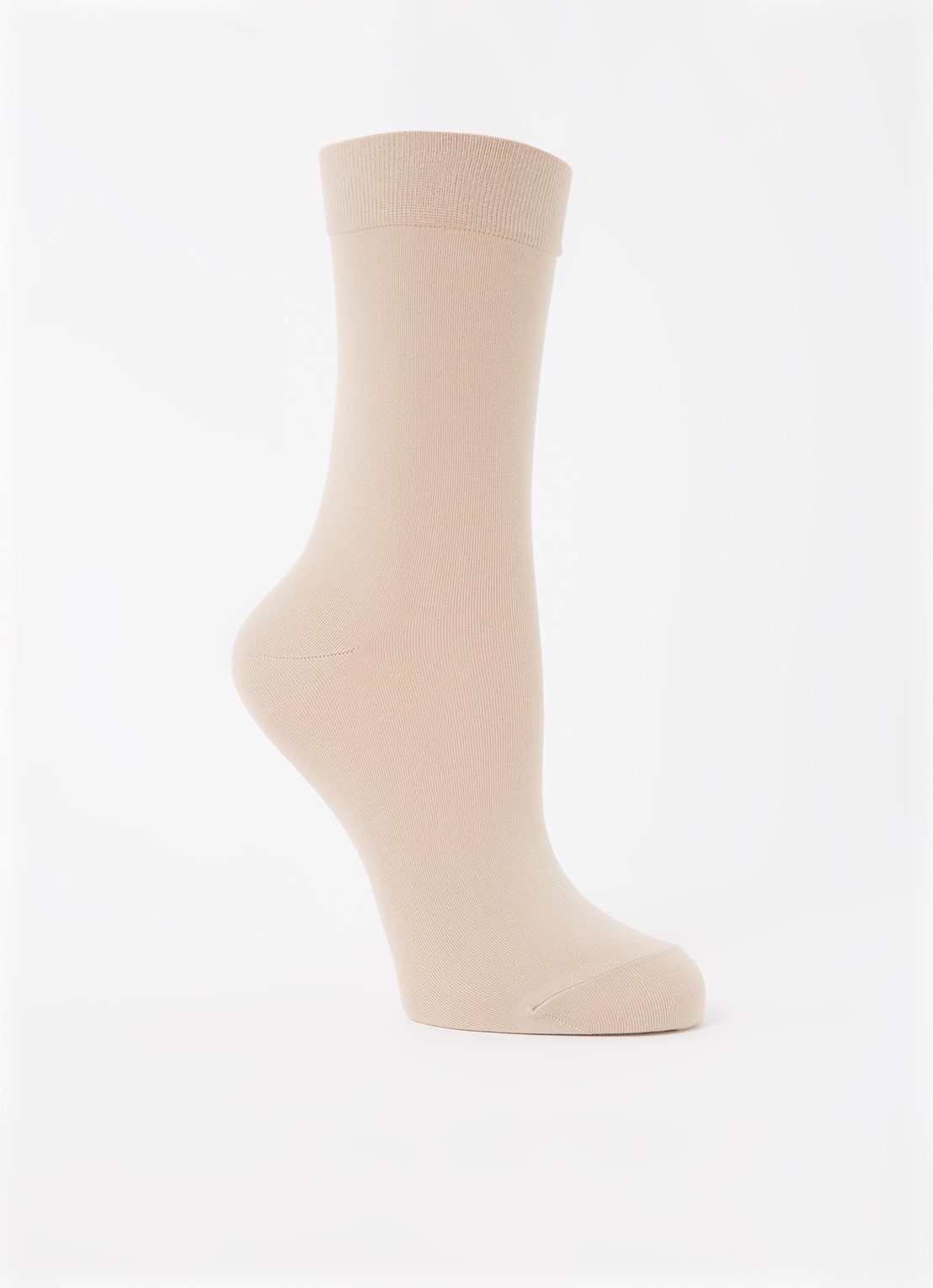 Falke Cotton Touch sokken in katoenblend - voorkant 2 vanillegeel