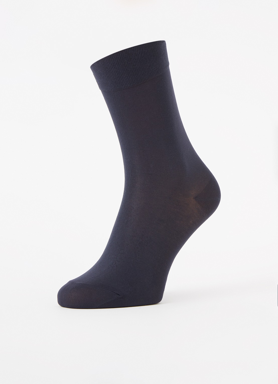 Falke Cotton Touch sokken in katoenblend - detail 3 donkerblauw